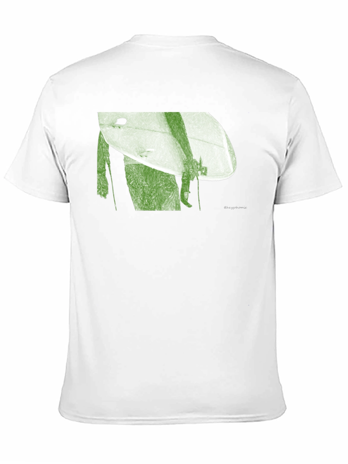 Black Surfer Graphic Tee - Black Cotton Blend view 11