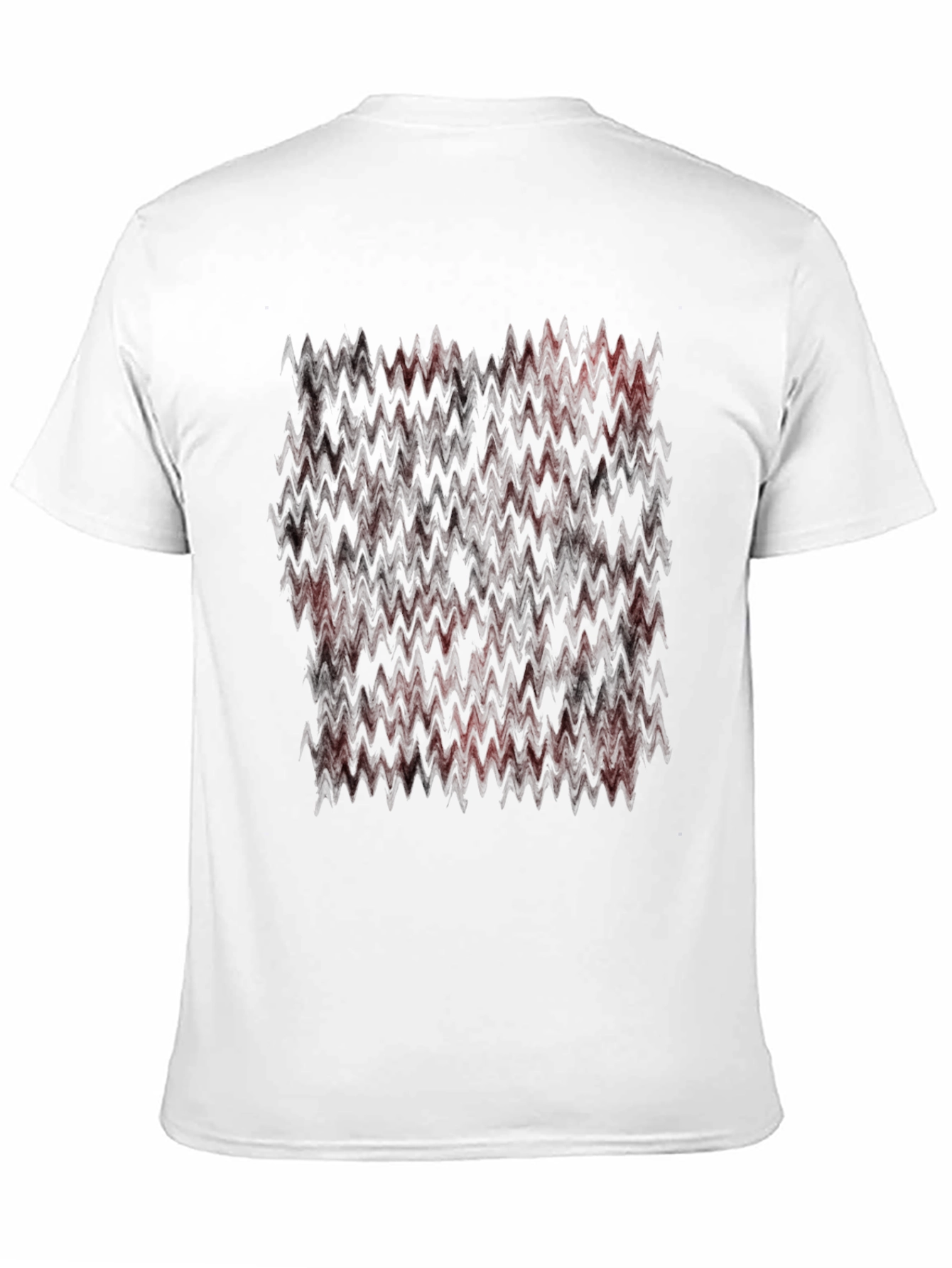 Black Abstract Pattern Black T-Shirt view 11