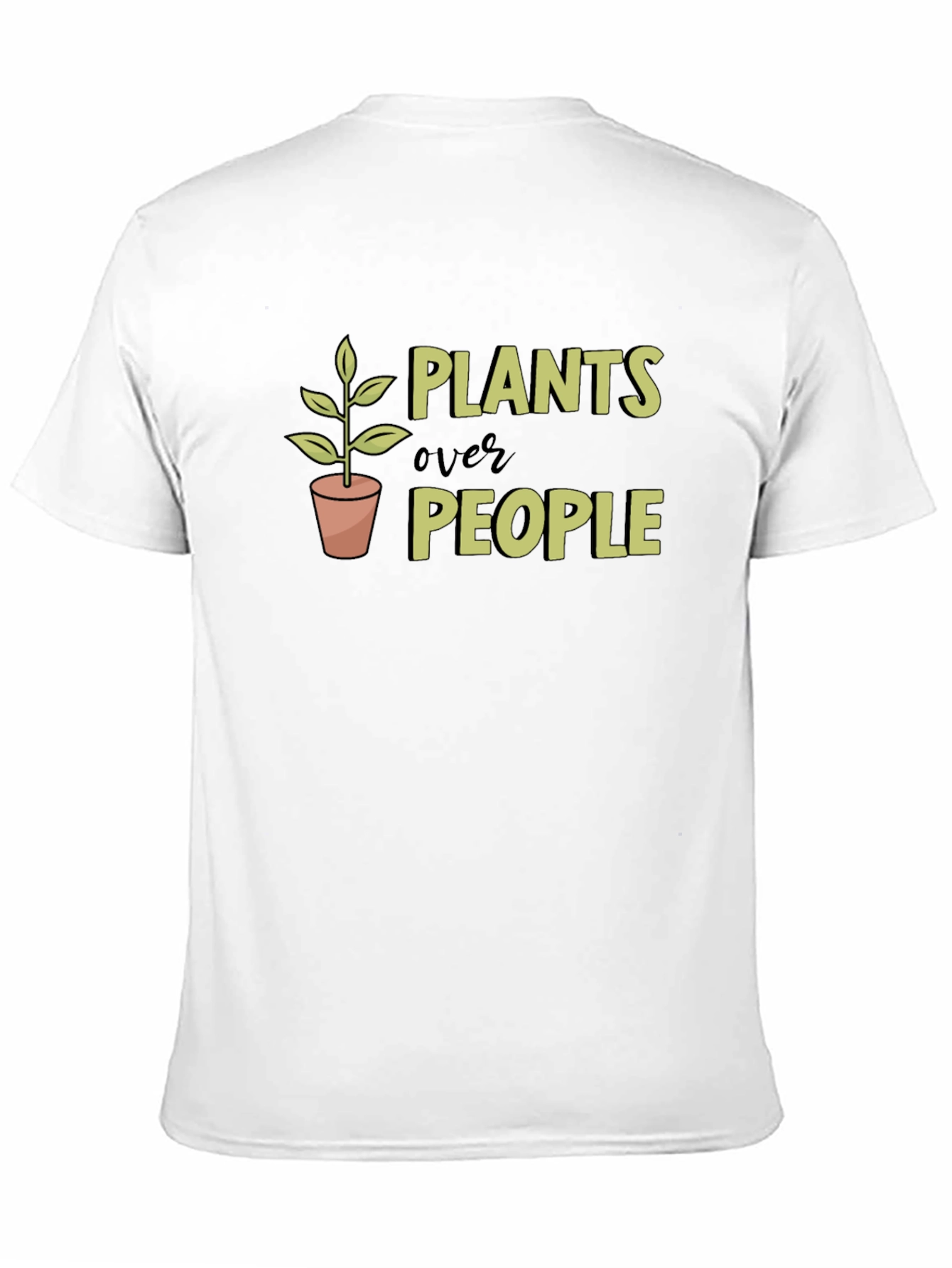 Black Plants Over People Graphic Tee - Black view 11