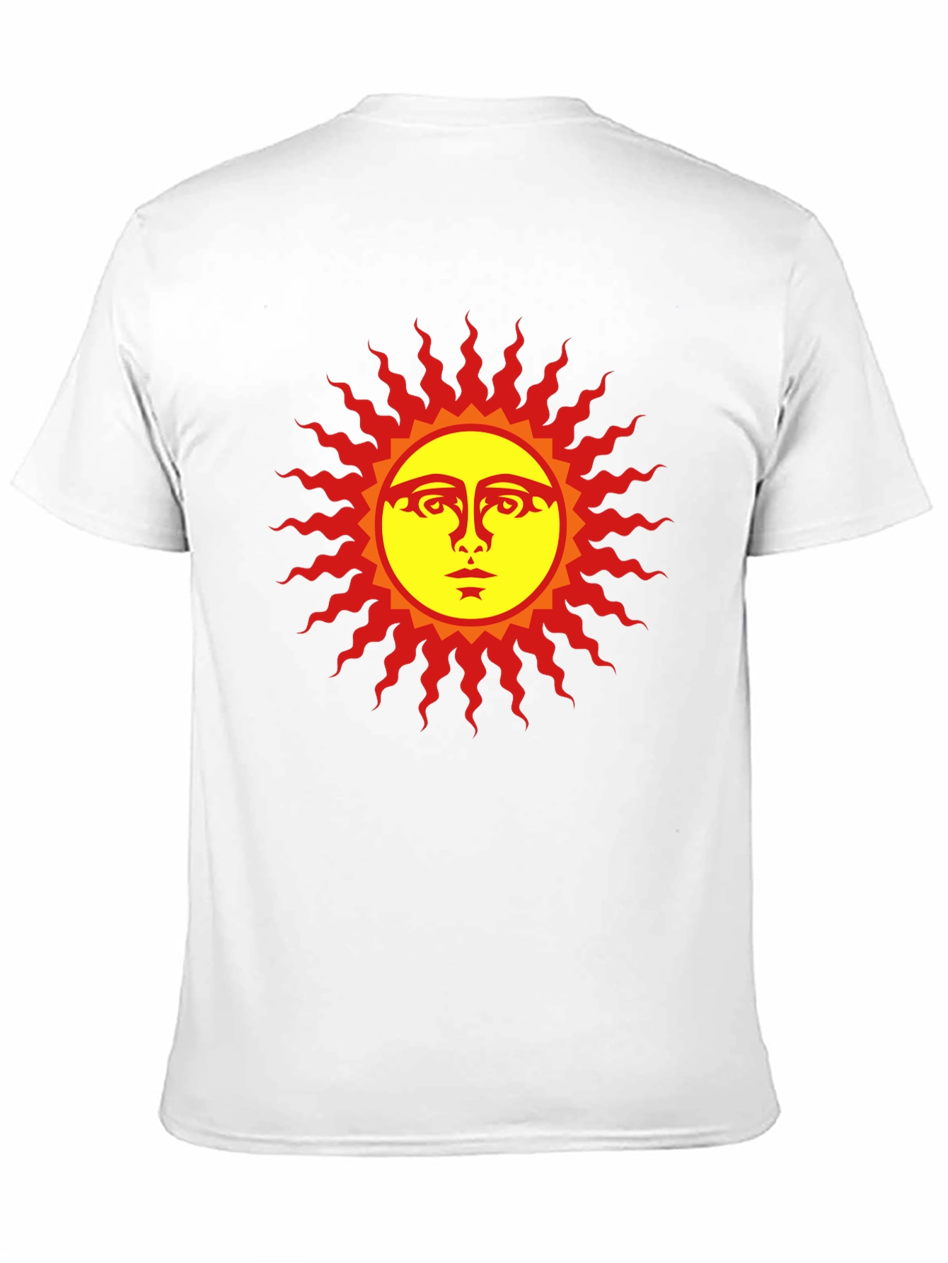 Black Sun Face Graphic Black T-Shirt view 11