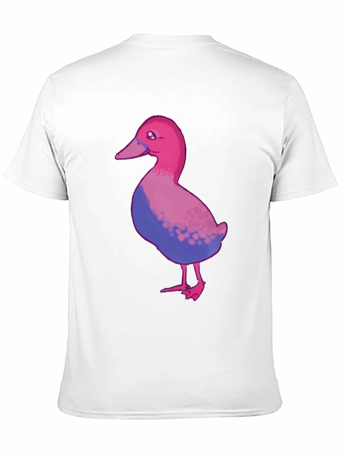 Black Bisexual Pride Duck T-Shirt - Black Cotton Blend view 11