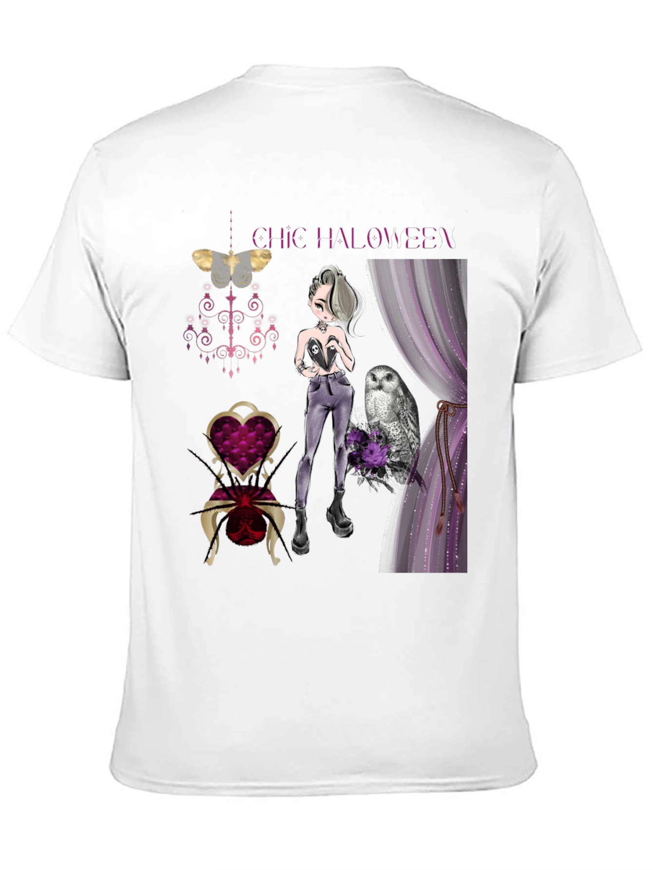 Black Chic Halloween Graphic Tee view 11