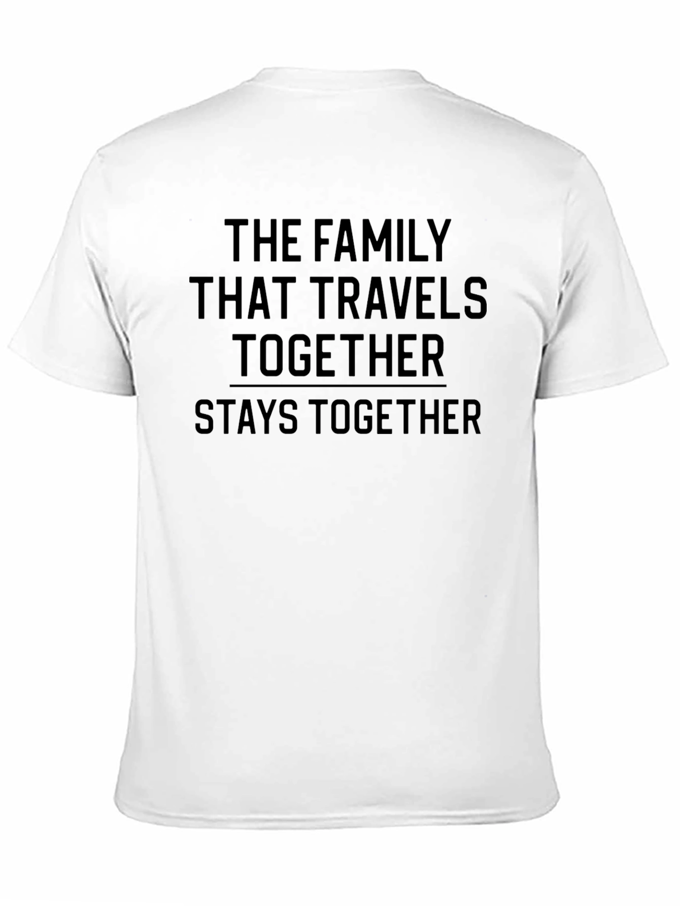 Family Travel Together Black T-Shirt - 11