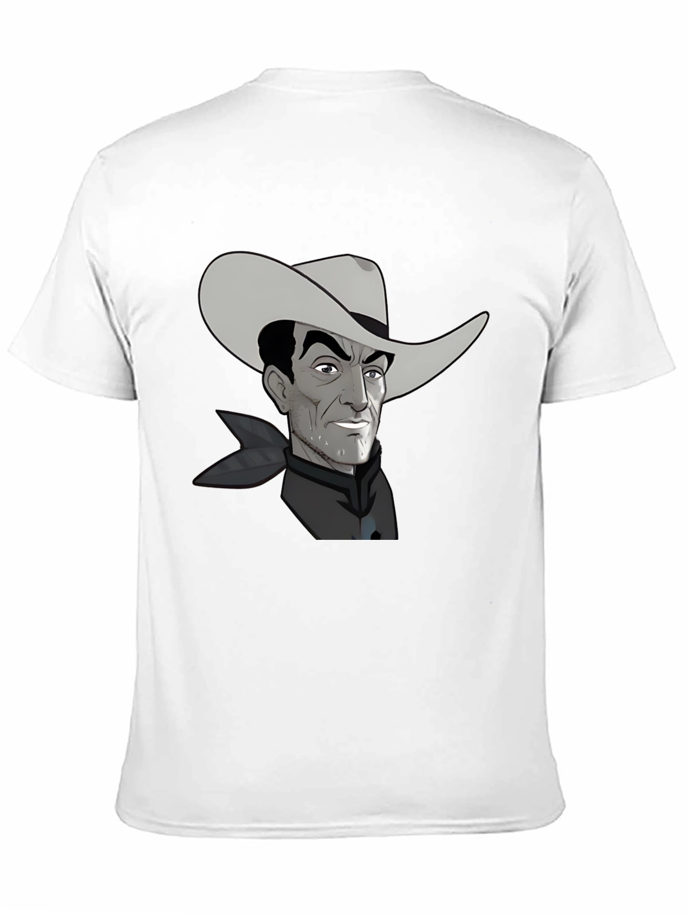 Black Retro Cartoon Cowboy Graphic Tee view 11