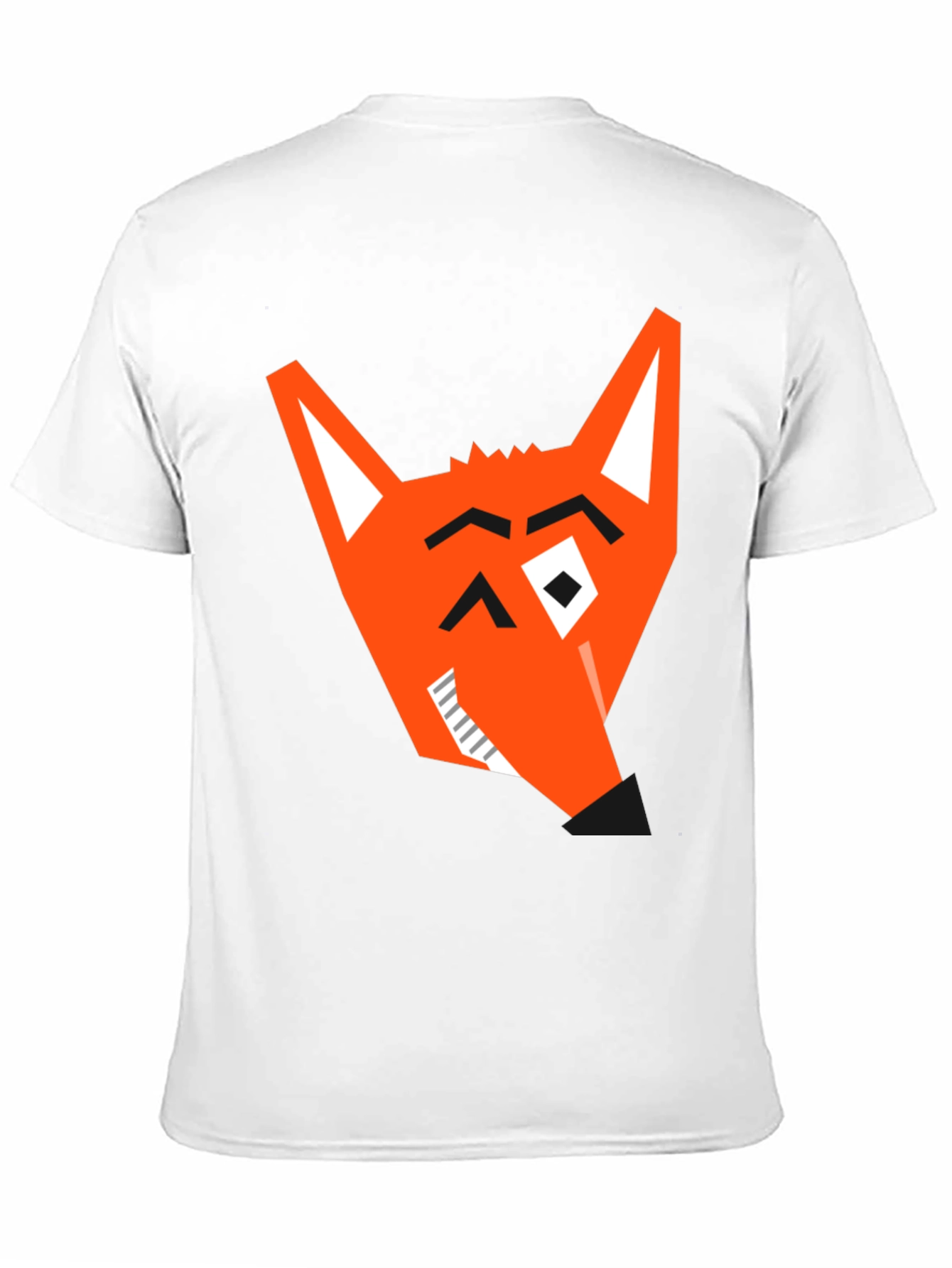 Geometric Fox Graphic Tee - Modern Black T-Shirt - 11