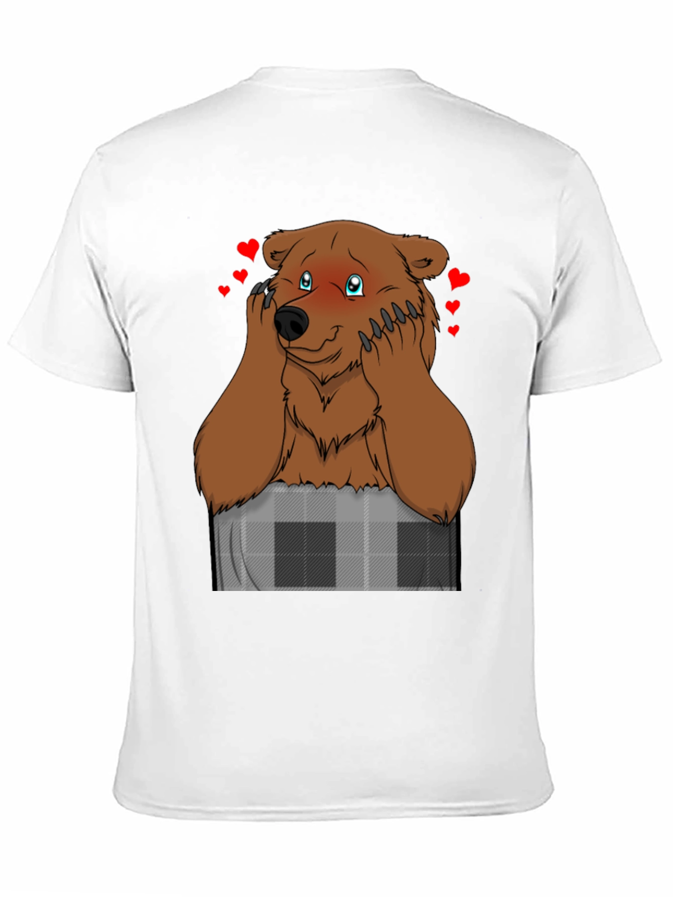 Black Lovestruck Bear Graphic T-Shirt view 11