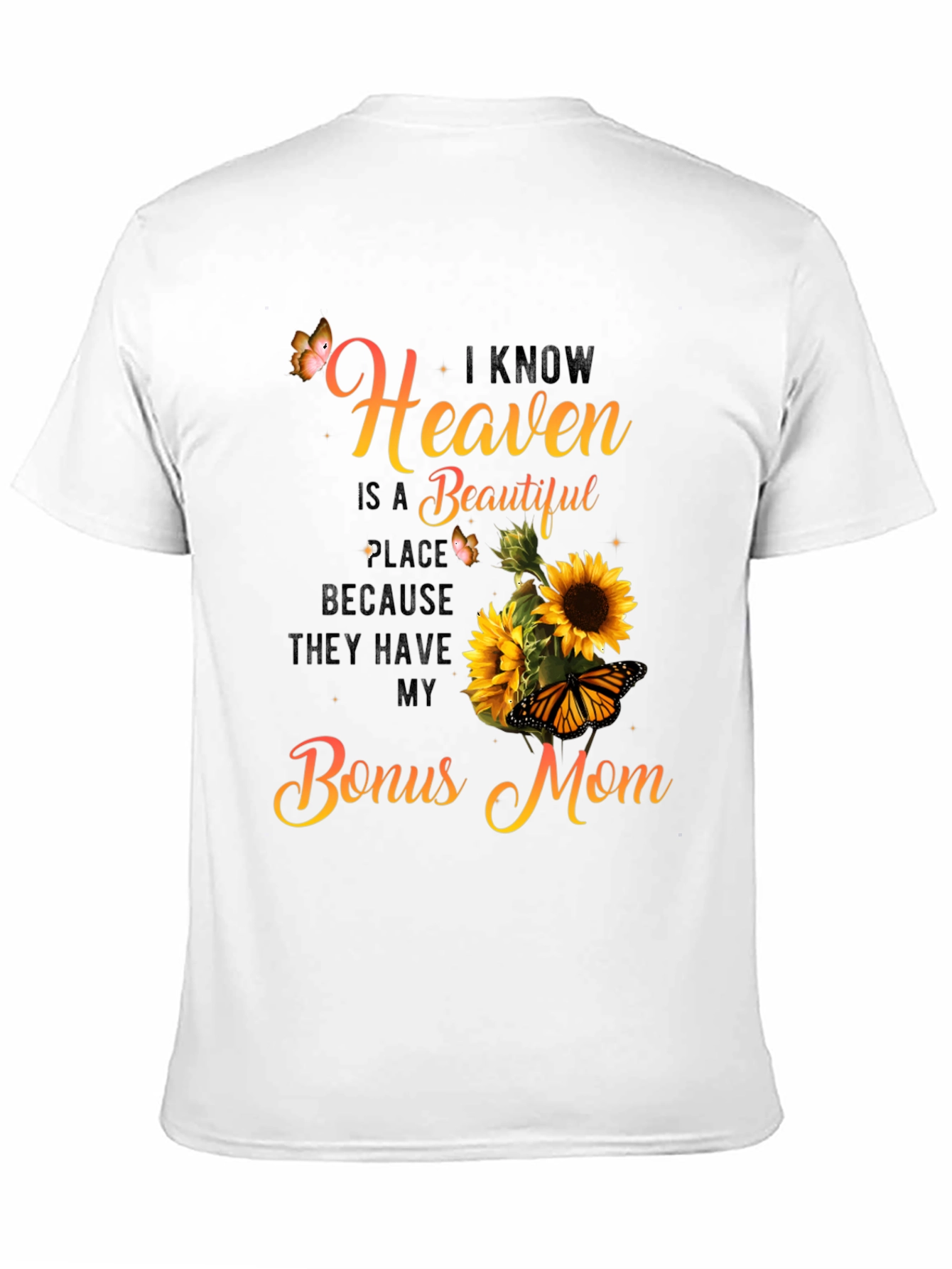 Black Bonus Mom Sunflower Graphic Tee view 11