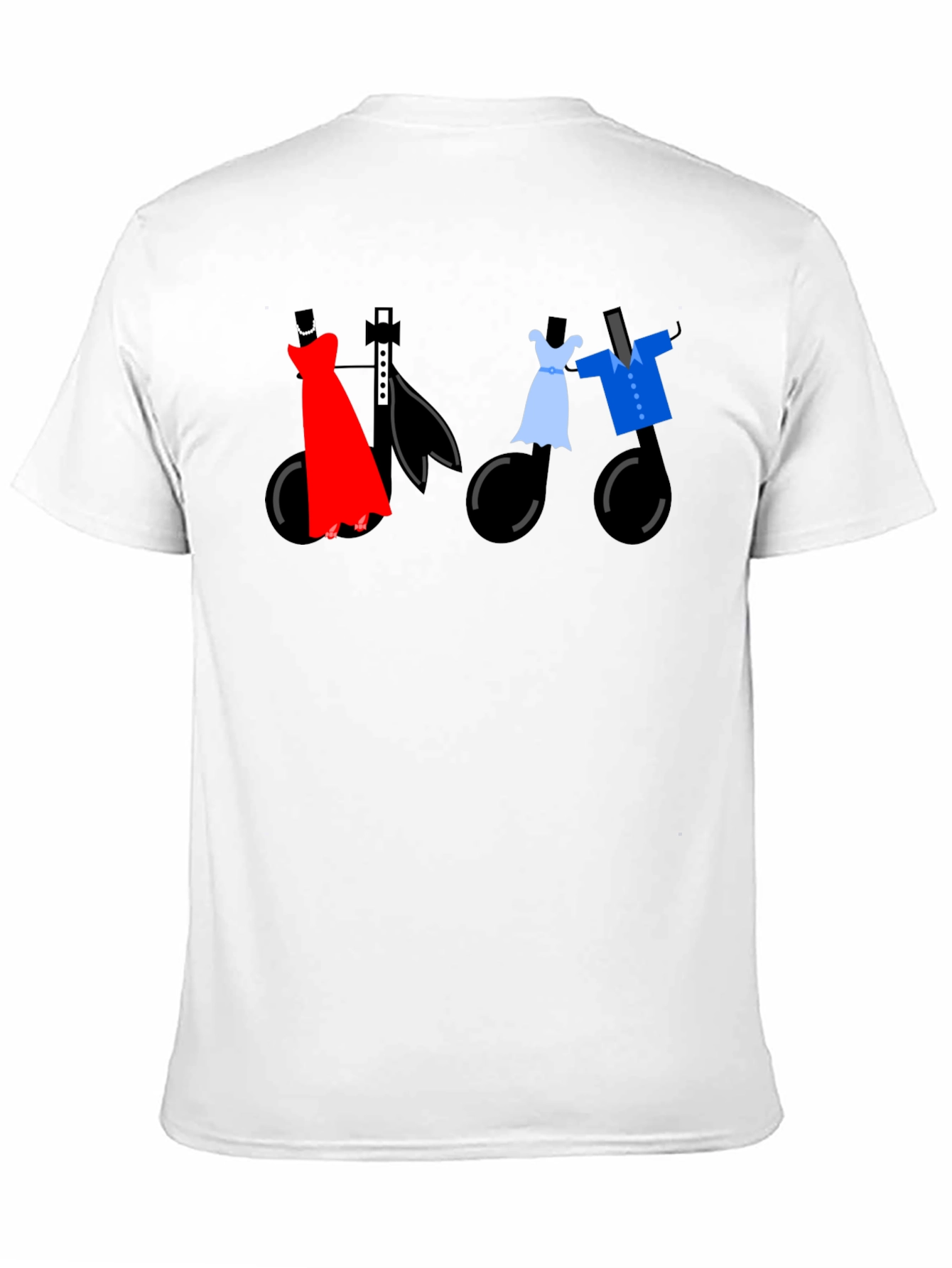 Black Dancing Notes Tee - Stylish Musical Apparel view 11