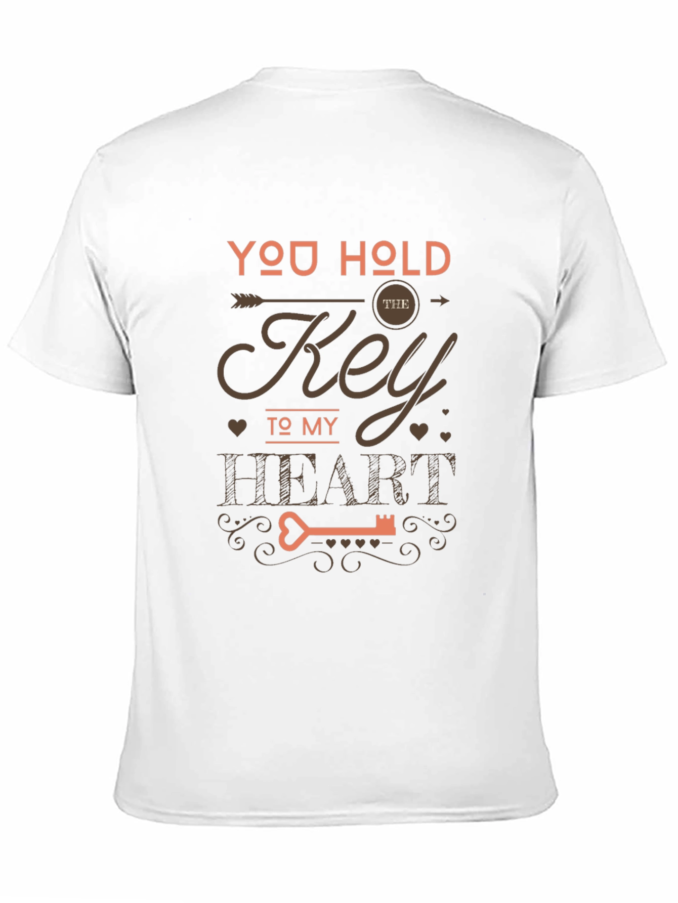 Black You Hold the Key to My Heart T-Shirt view 11