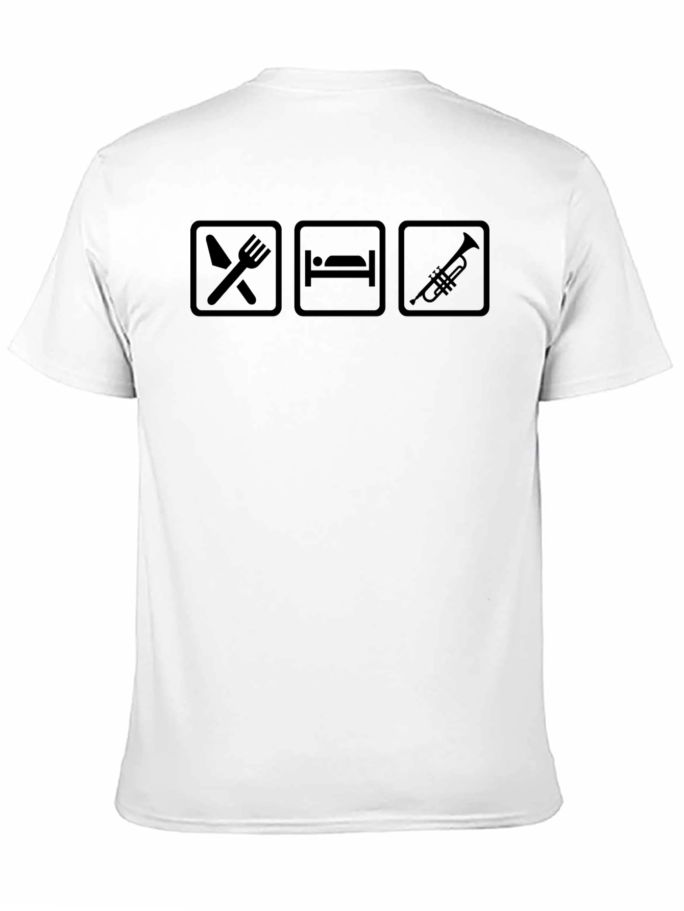 Black Eat Sleep Trumpet T-Shirt - Musician Gift view 11