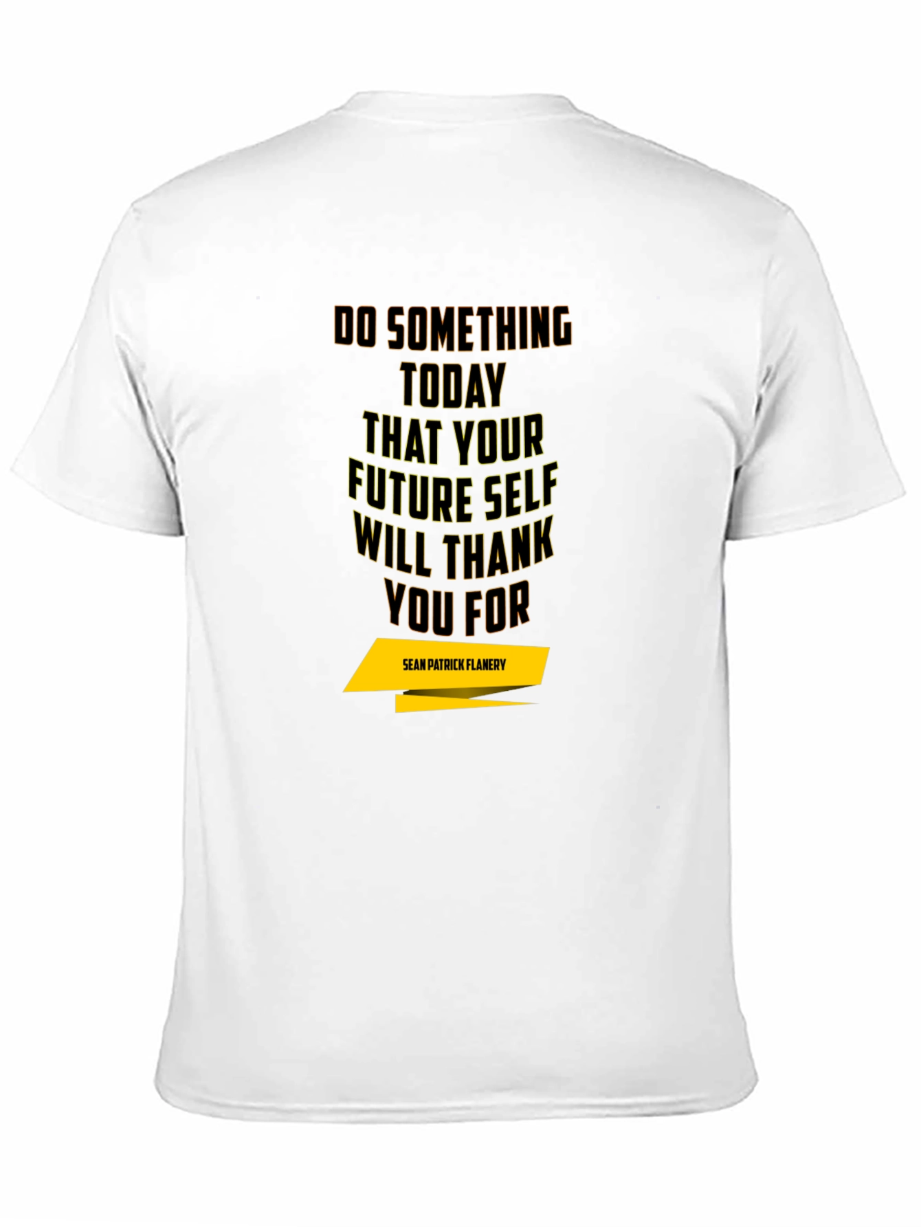 Black Inspirational T-Shirt - 'Do Something Today' Black Tee view 11