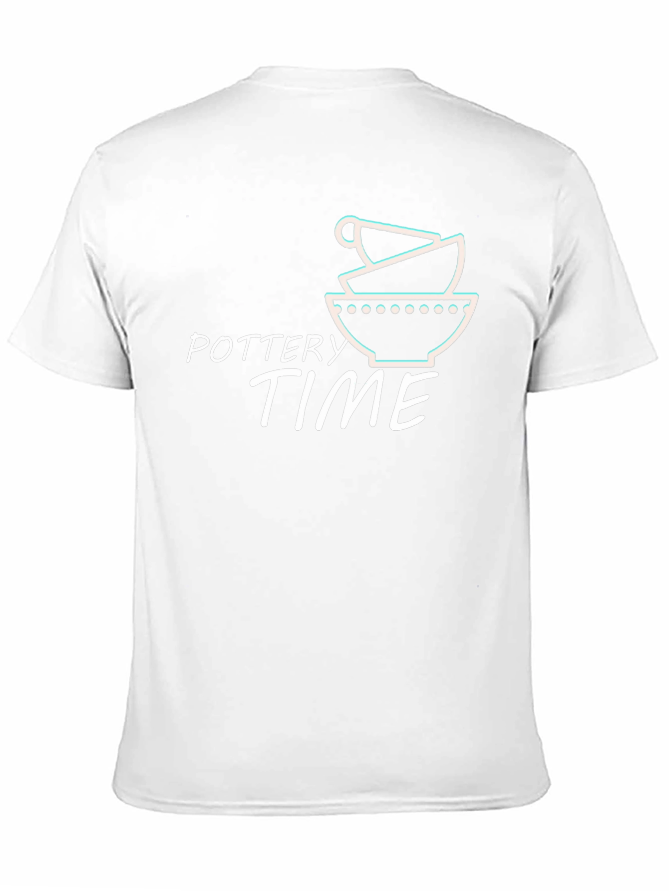 Black Pottery Time Graphic Tee - Black Cotton T-Shirt view 11