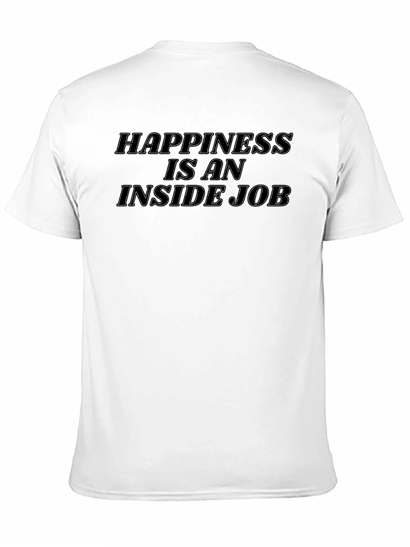 Black Happiness Inside Job Graphic Tee view 11