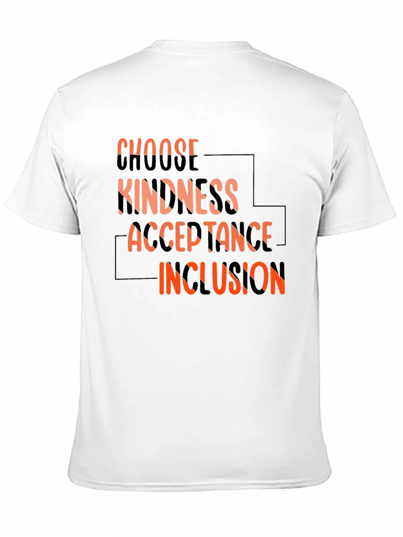 Black Choose Kindness, Acceptance, Inclusion T-Shirt view 11