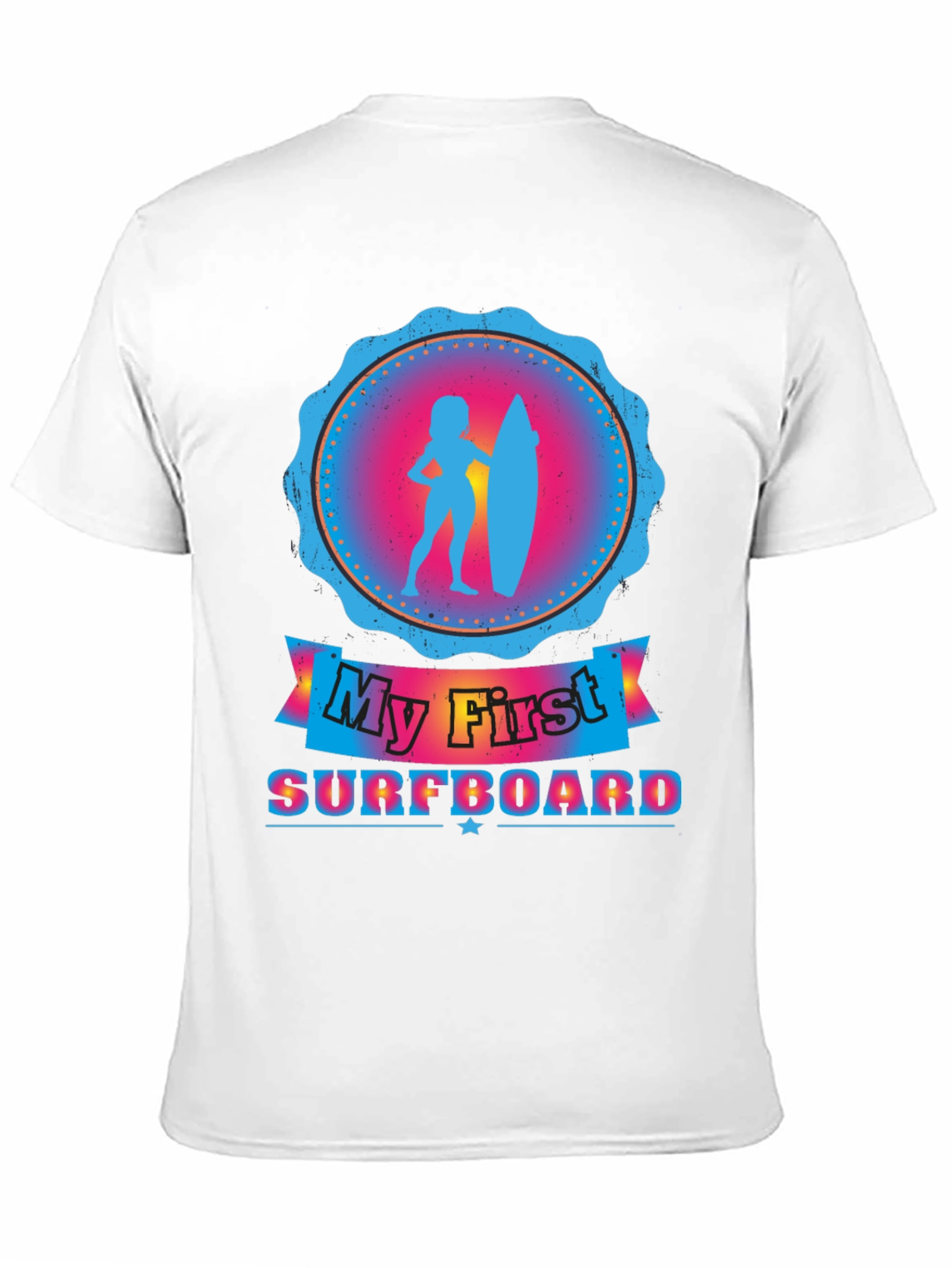 Black My First Surfboard Tee - Black view 11