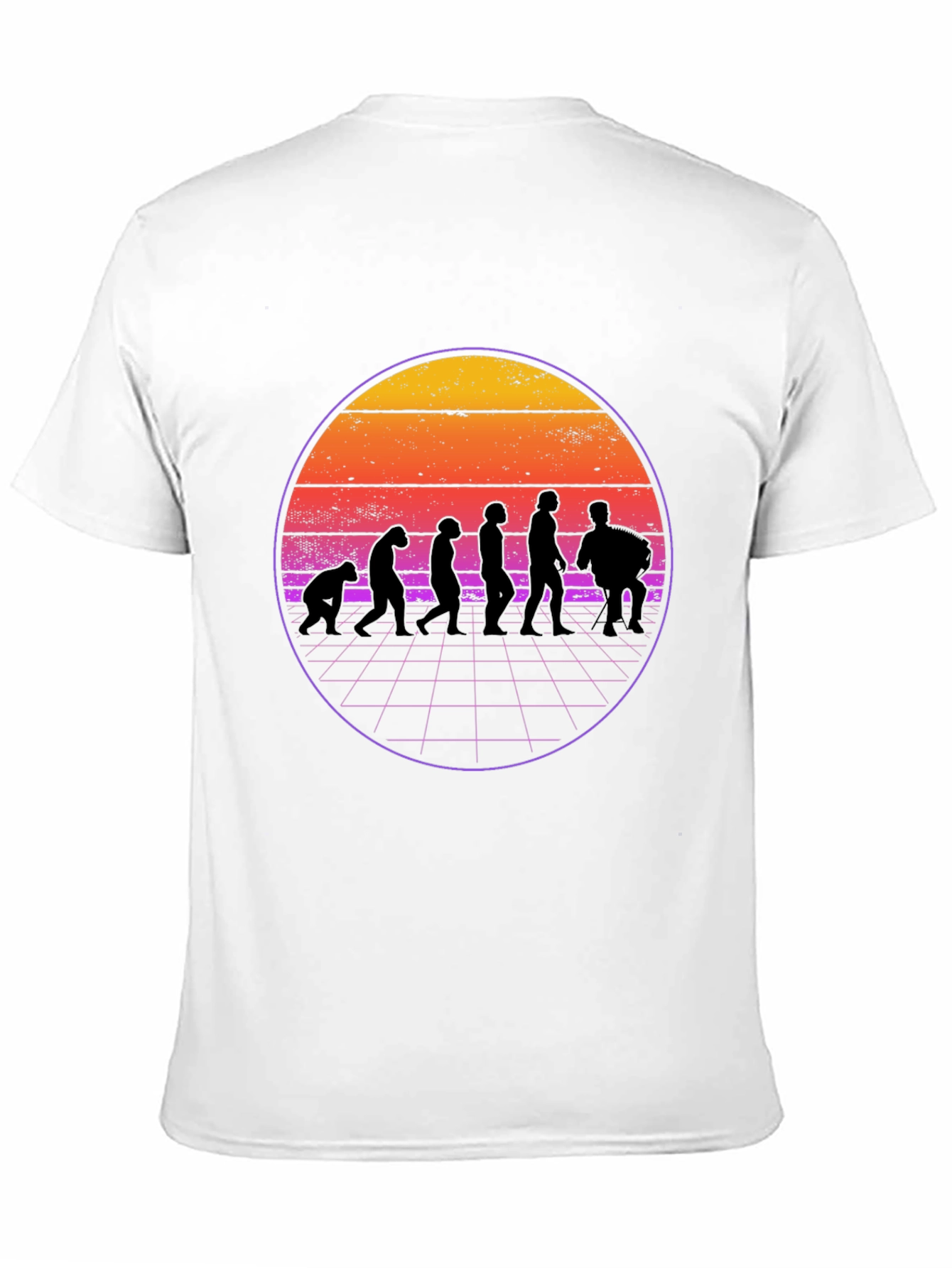 Black Retro Evolution T-Shirt - Men's Black Crew Neck Tee view 11