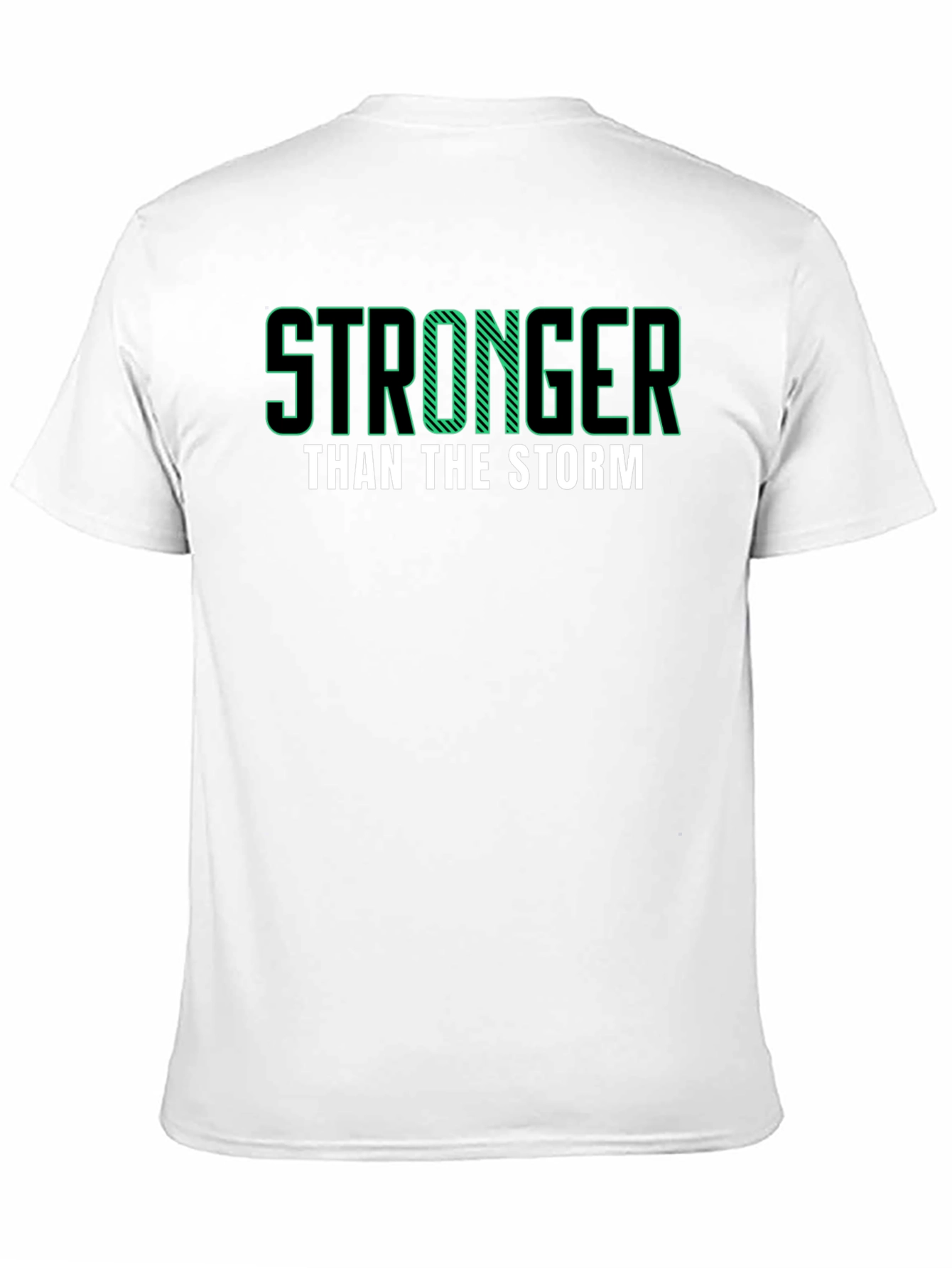 Black Stronger Than The Storm Graphic Tee view 11