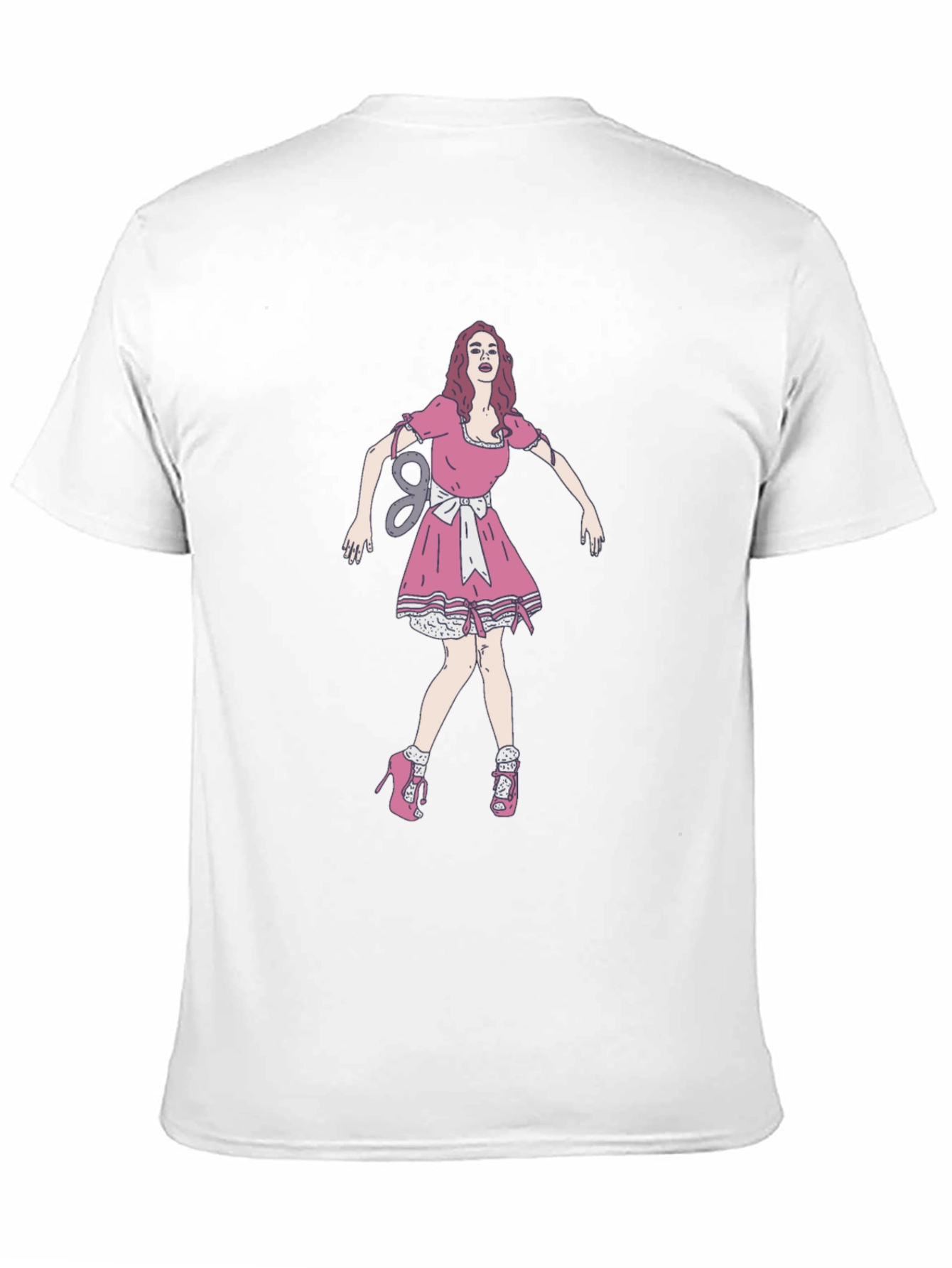 Black Black Tee with Doll Print view 11