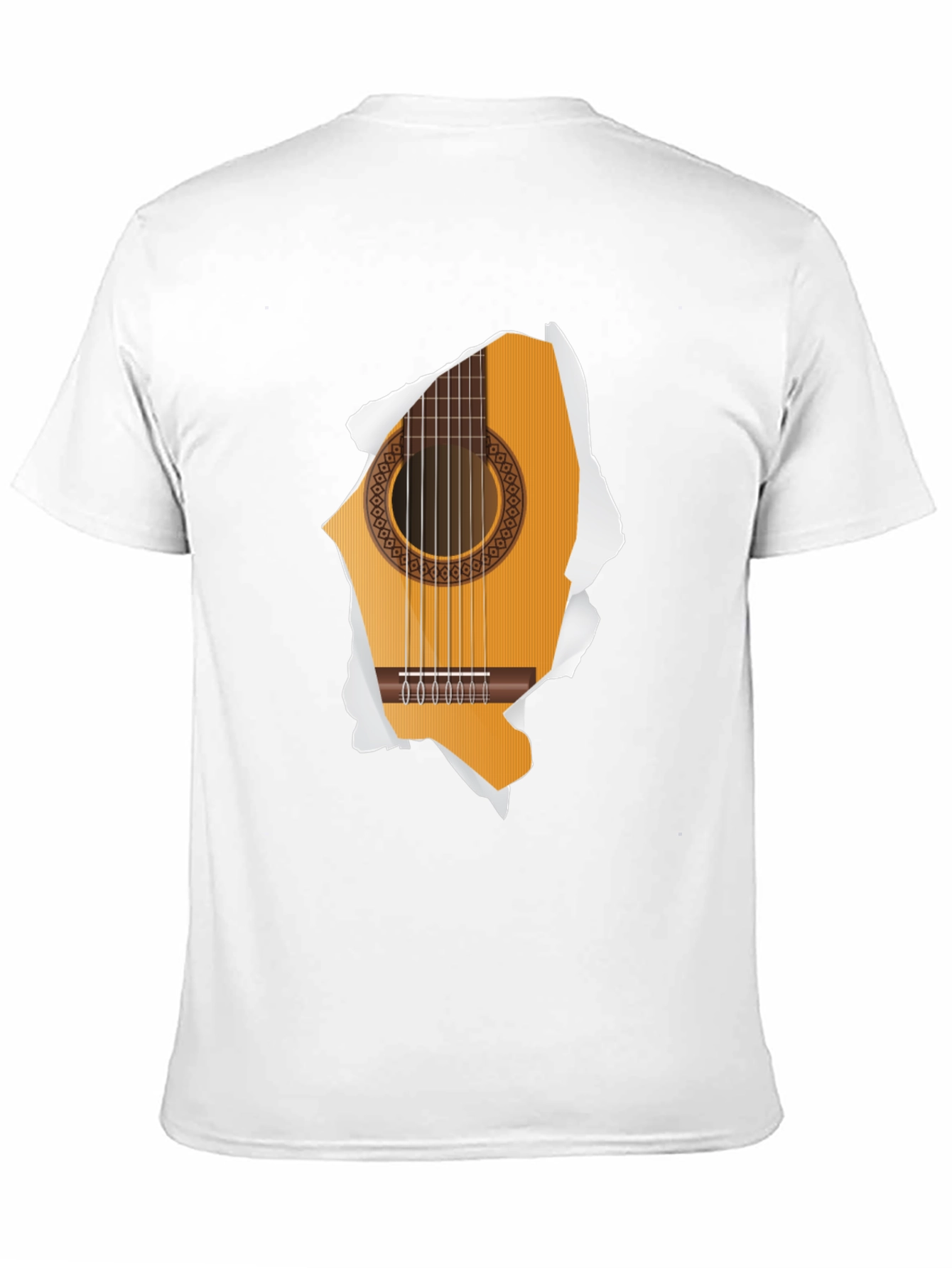 Guitar Ripped T-Shirt - Music Lover Tee - 11