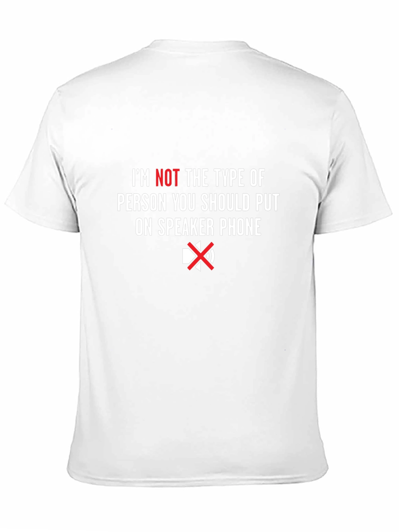 Black Speaker Phone T-Shirt - Funny Sarcastic Tee view 11