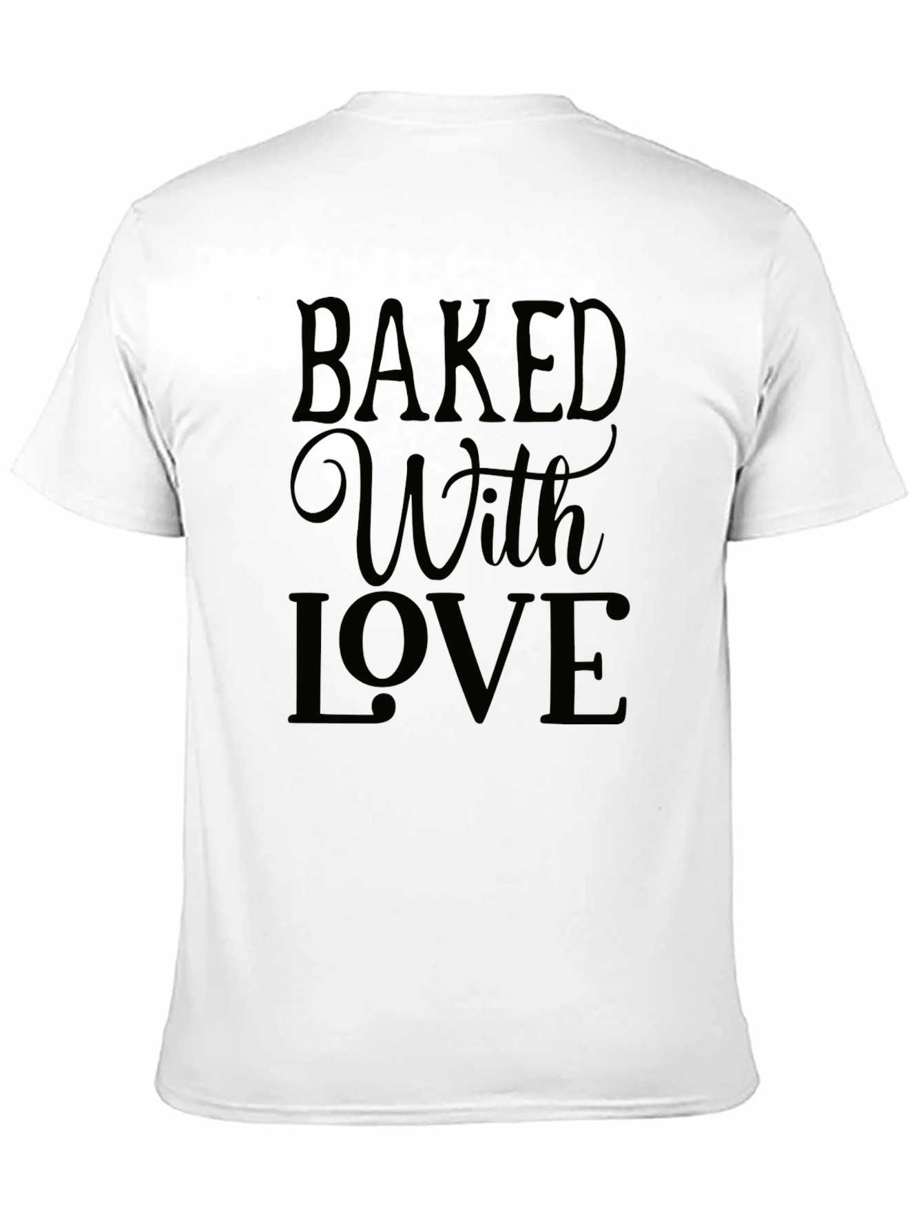 Black Baked With Love Graphic T-Shirt view 11