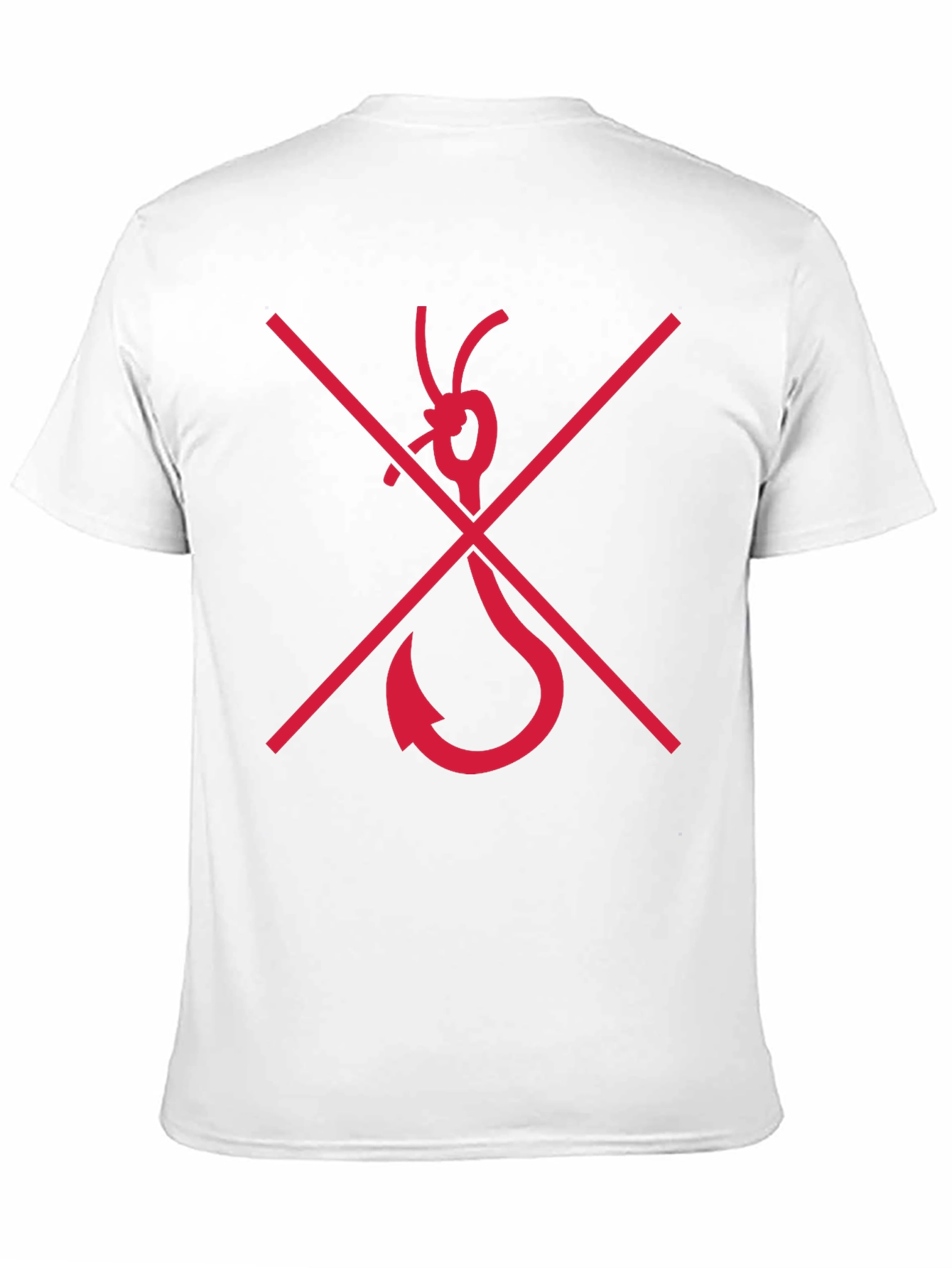 Black No Fishing Hook Graphic Tee - Black view 11