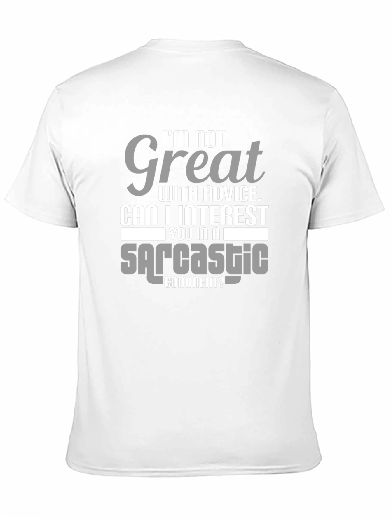 Black Sarcastic Comment T-Shirt - Humorous Tee view 11