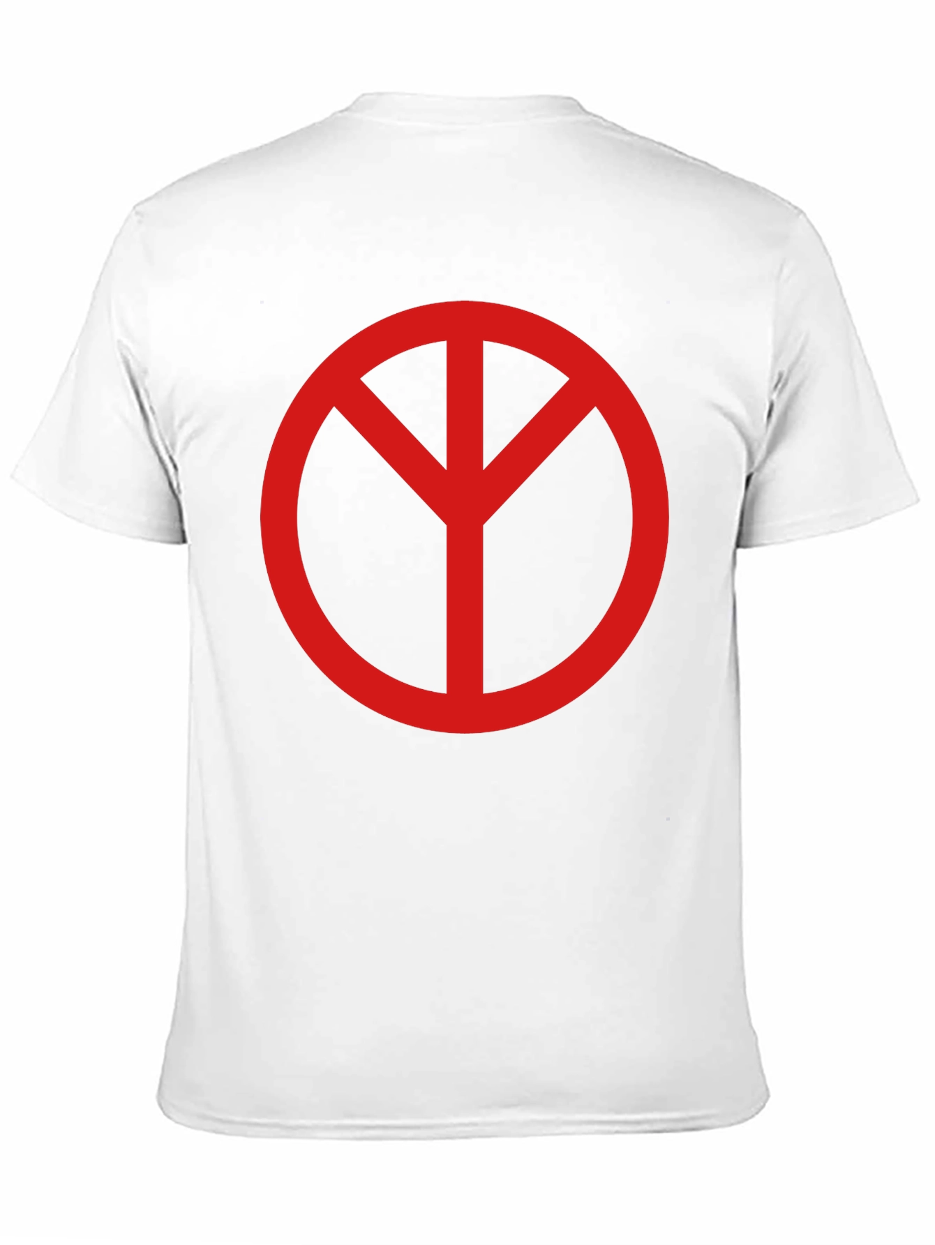 Black Peace Symbol Graphic Tee - Unisex Black T-Shirt view 11
