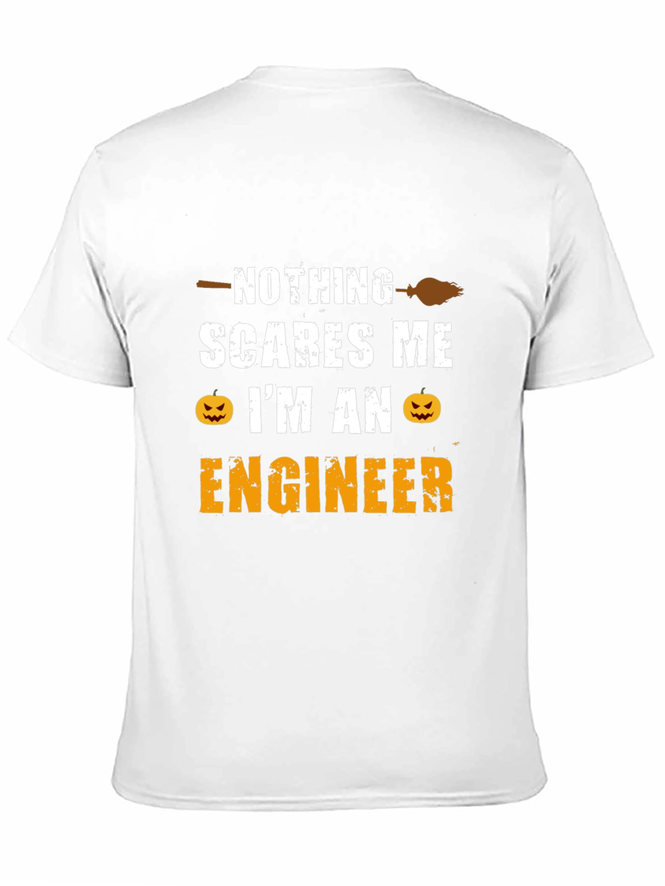 Black Nothing Scares Me I'm An Engineer T-Shirt view 11