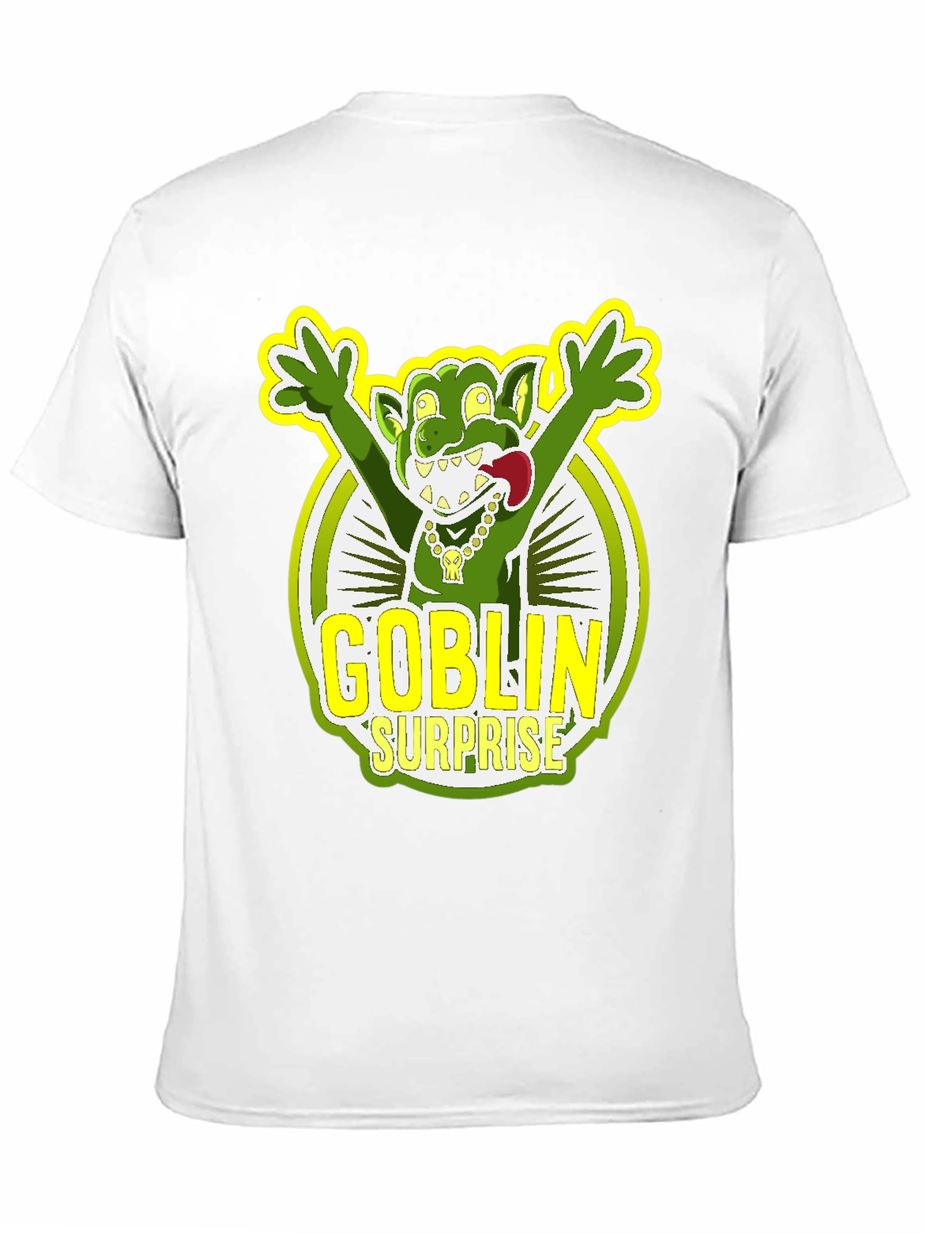 Black Goblin Surprise Graphic Tee - Black Crew Neck T-Shirt view 11