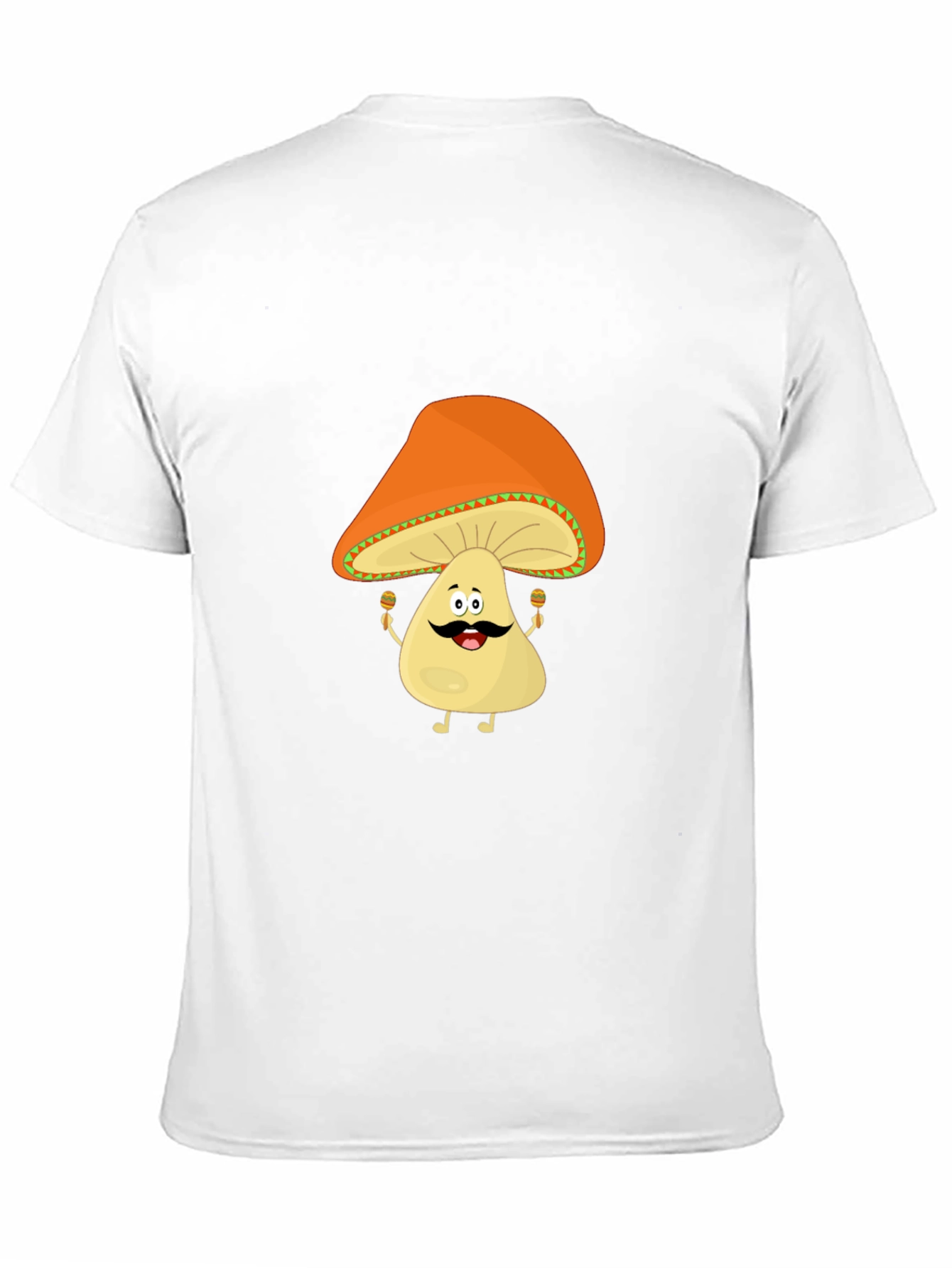 Black Funny Mushroom Man Black T-Shirt view 11