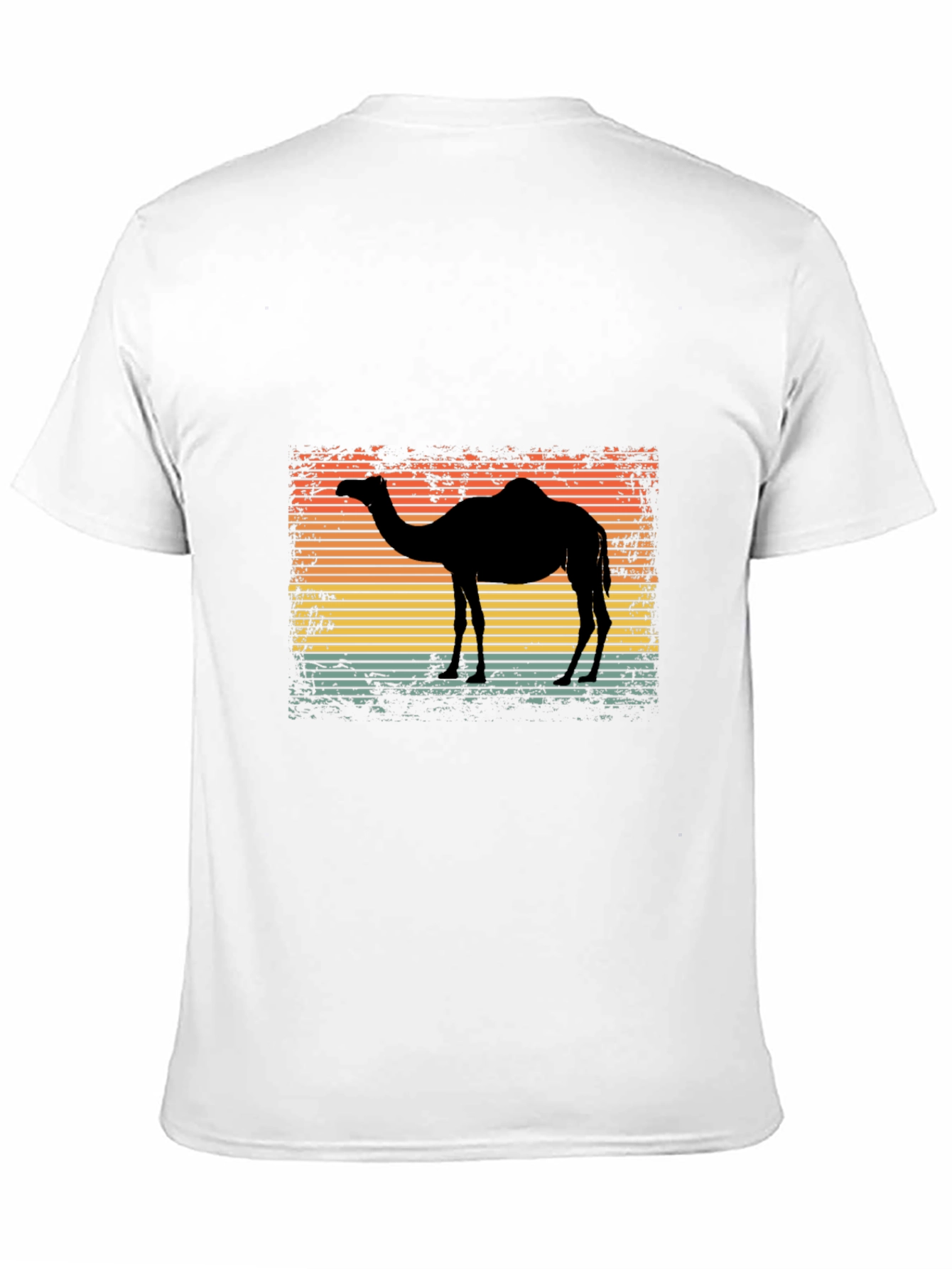 Black Retro Camel Silhouette Graphic Tee view 11
