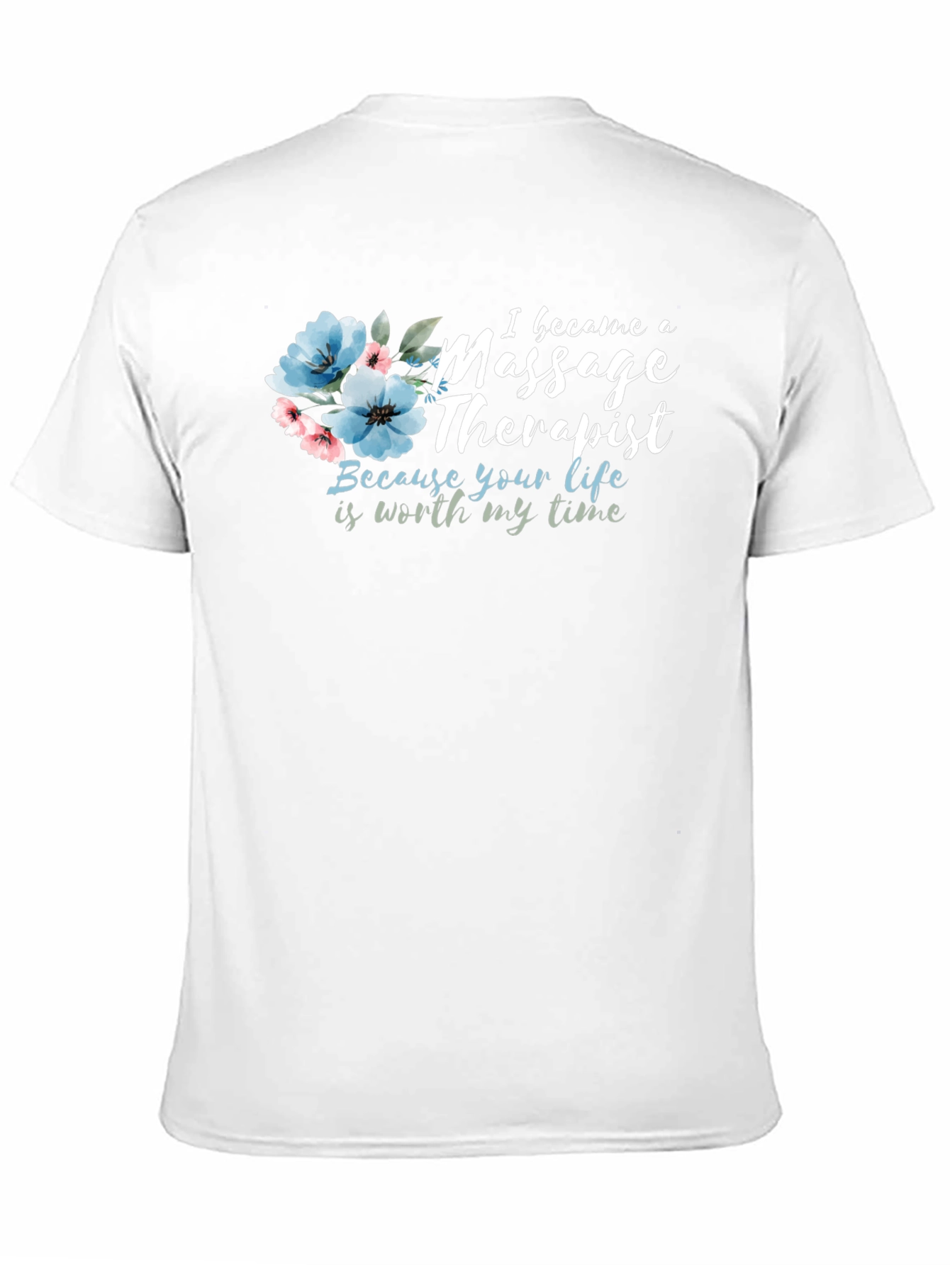 Black Massage Therapist Floral Tee - Worth My Time view 11