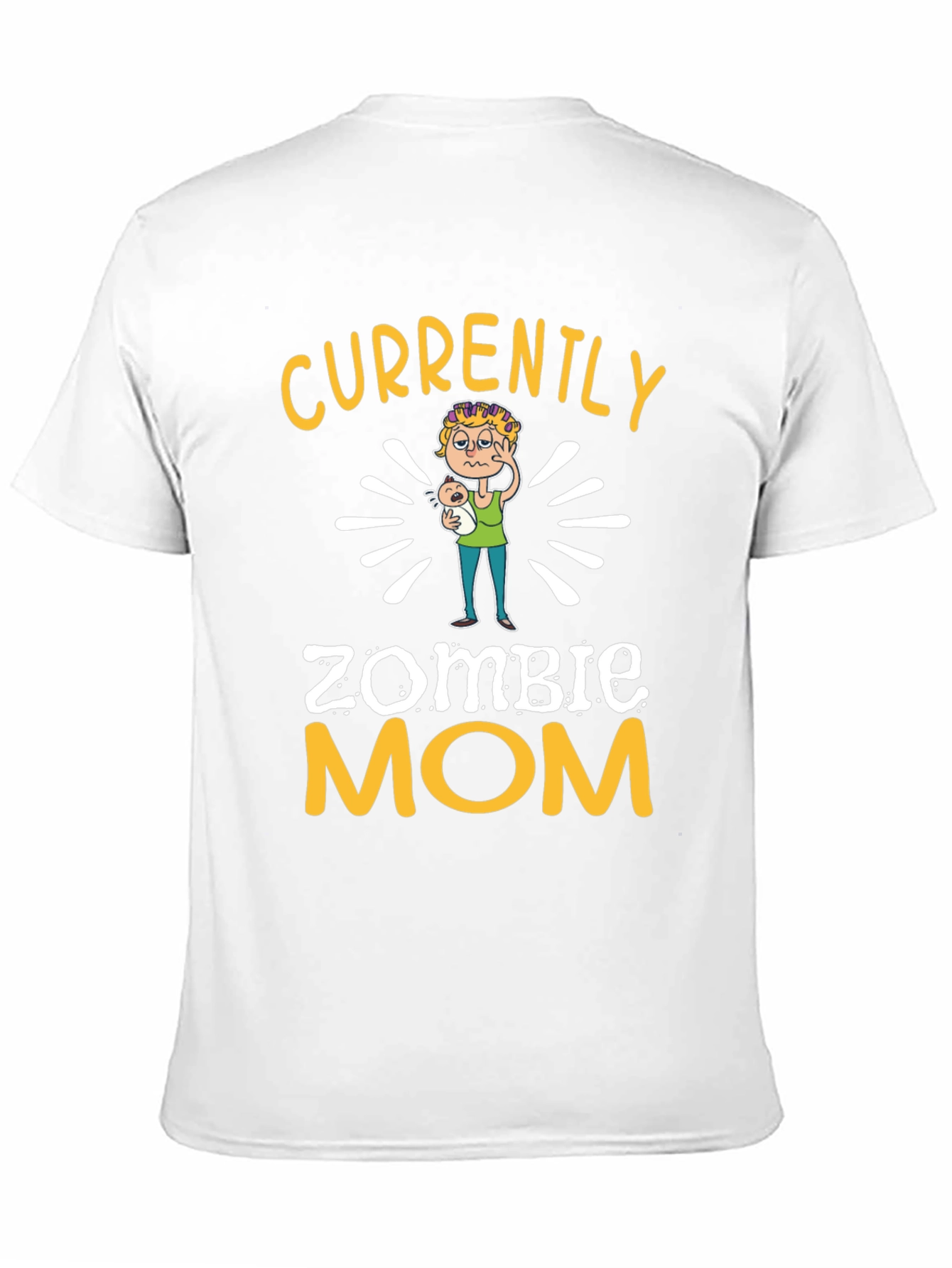 Black Zombie Mom Graphic T-Shirt - Funny Mother's Day Tee view 11