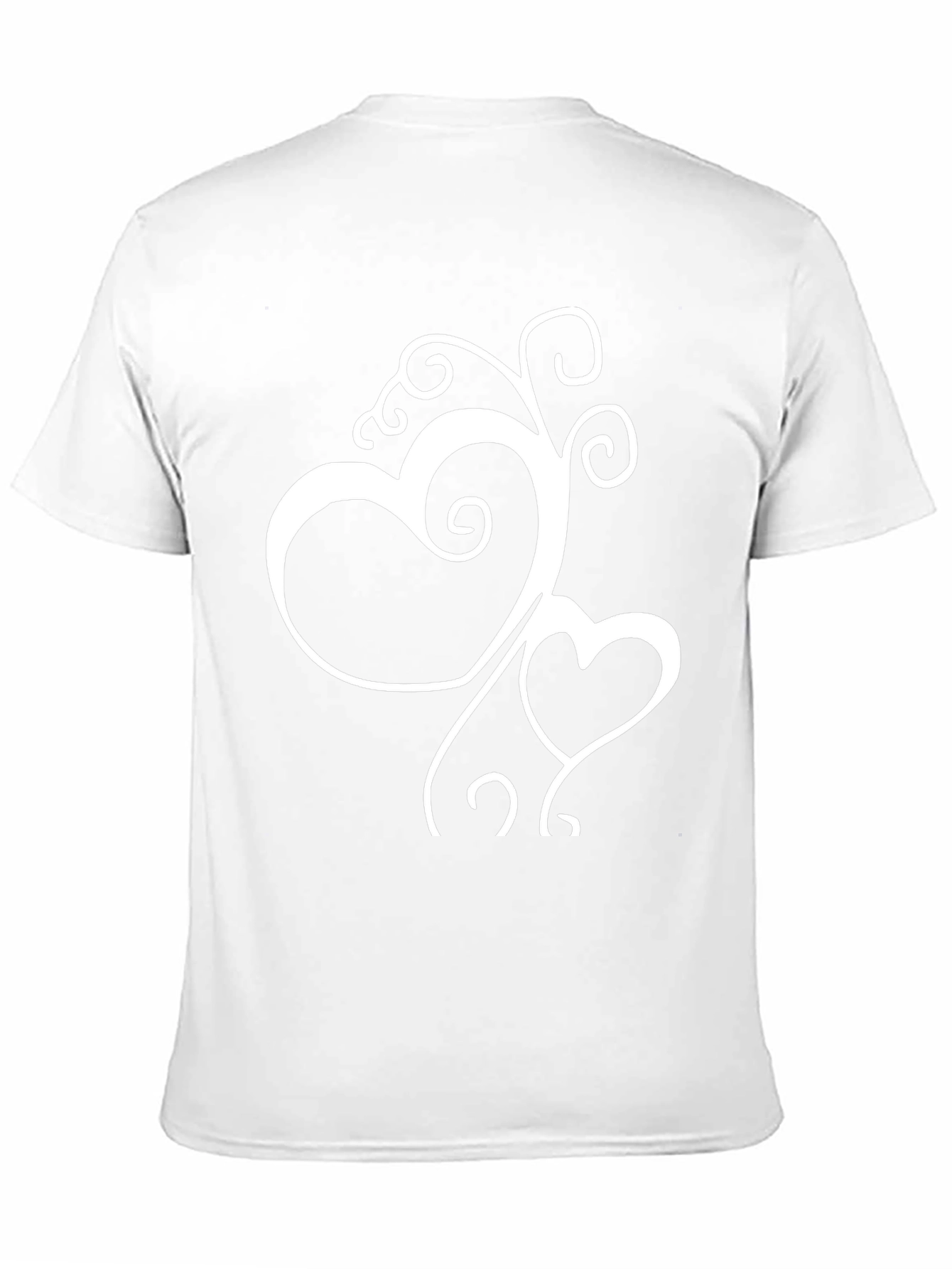Black Heart Swirl Graphic Tee - Black Casual Shirt view 11