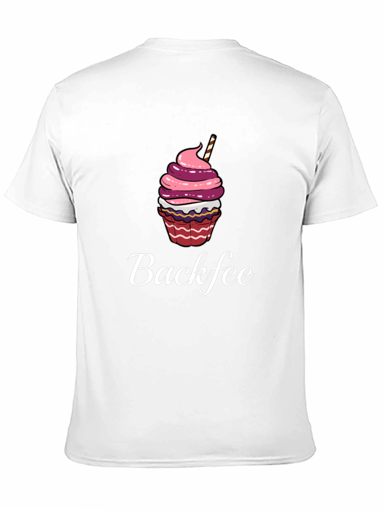 Backfee Cupcake Graphic Tee - Casual Comfort - 11