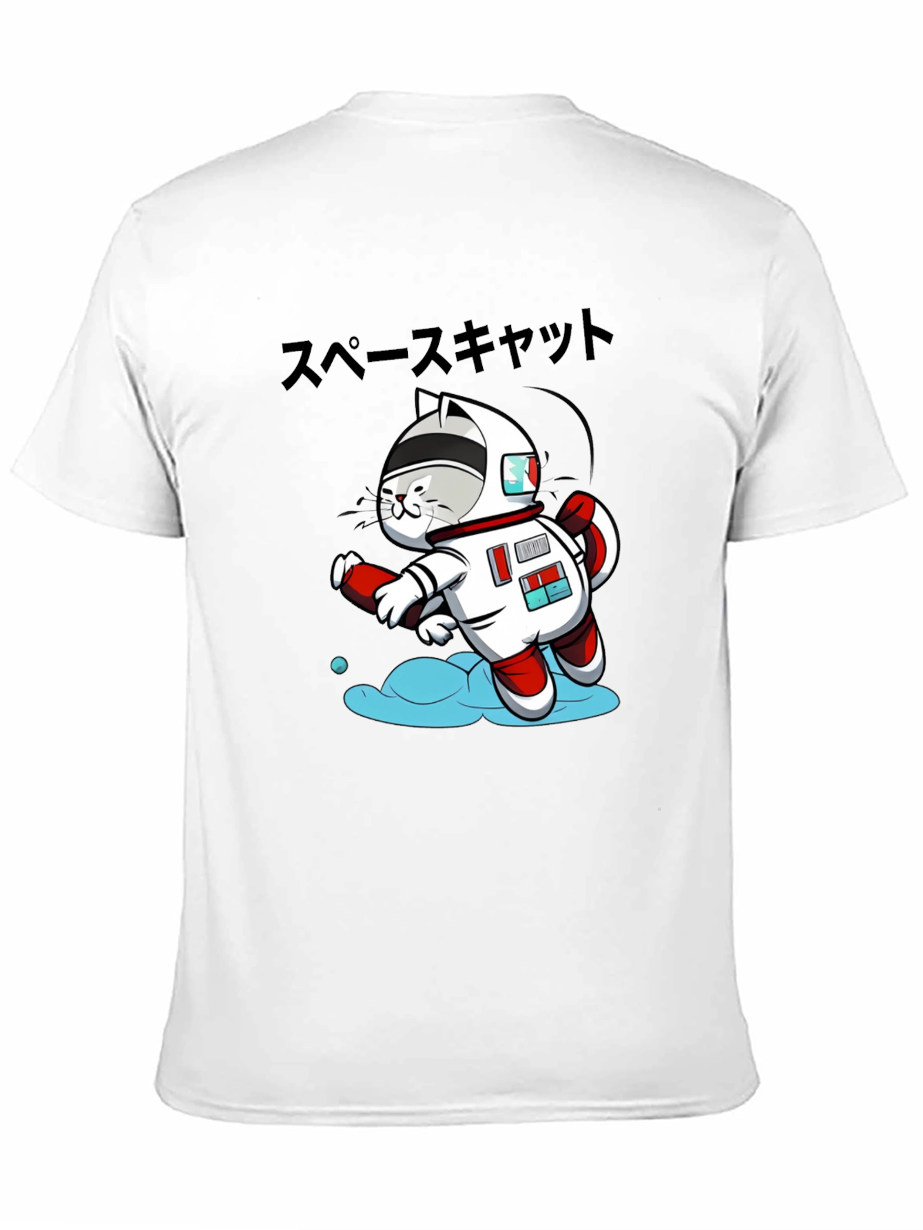 Black Space Cat T-Shirt view 11