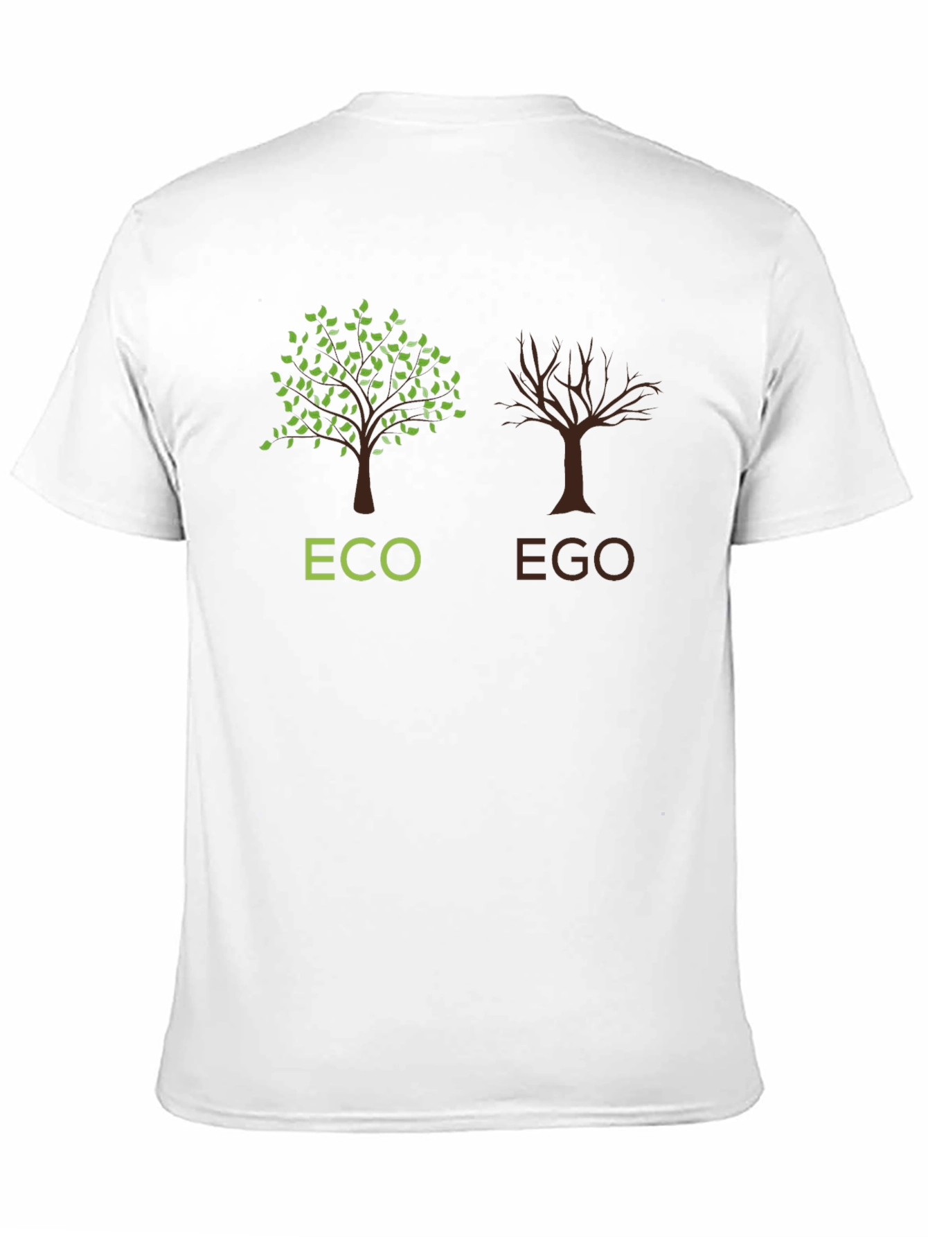 Black Eco vs Ego Graphic T-Shirt view 11