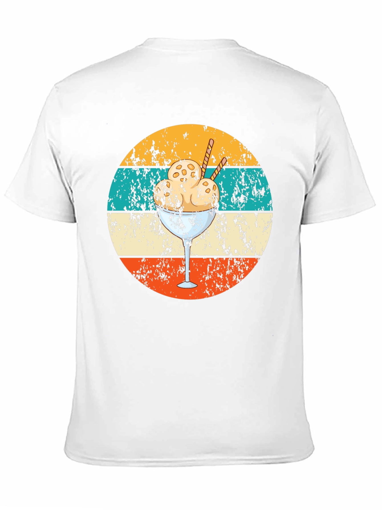 Black Retro Ice Cream T-Shirt - Cool Summer Style view 11