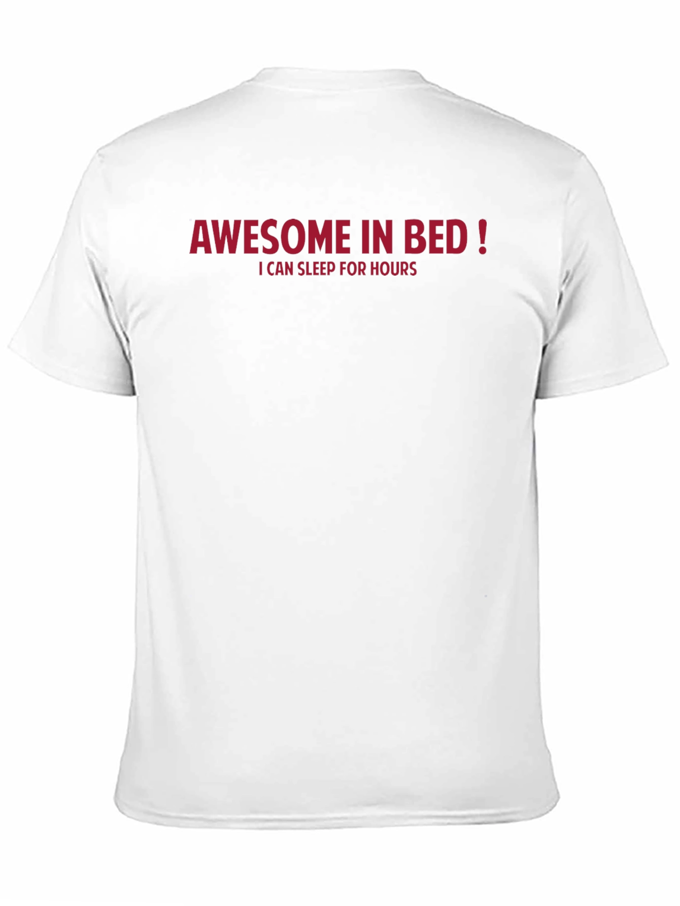 Black Awesome In Bed T-Shirt - Funny Sleep Tee view 11
