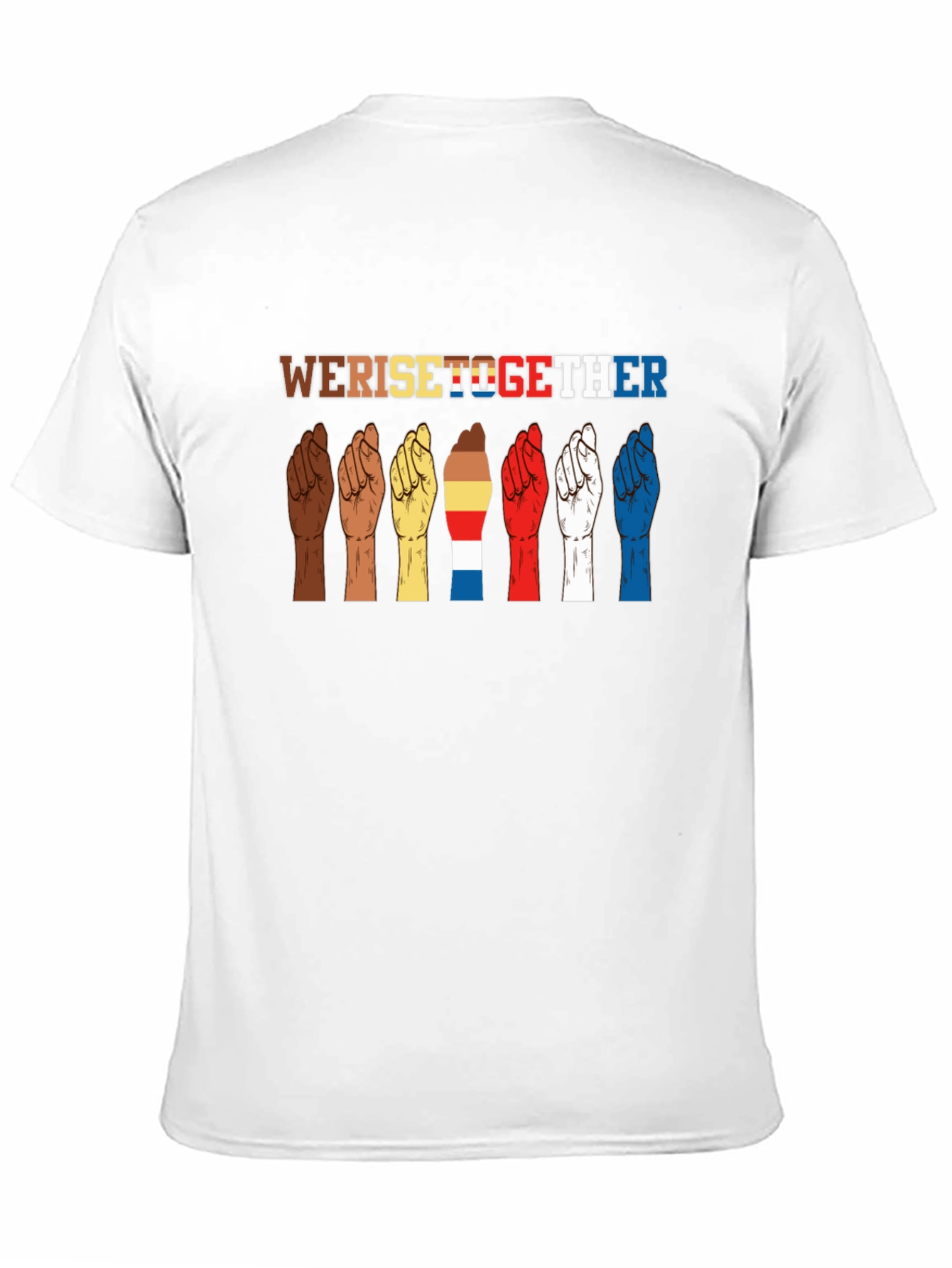 Black We Rise Together Graphic Tee - Black view 11