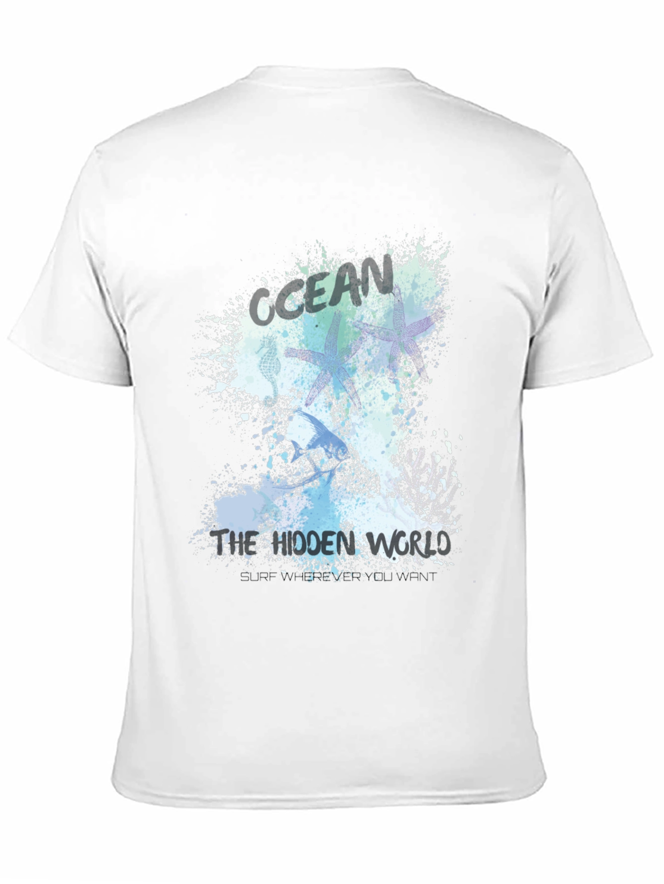 Black Ocean Hidden World Black Graphic Tee view 11