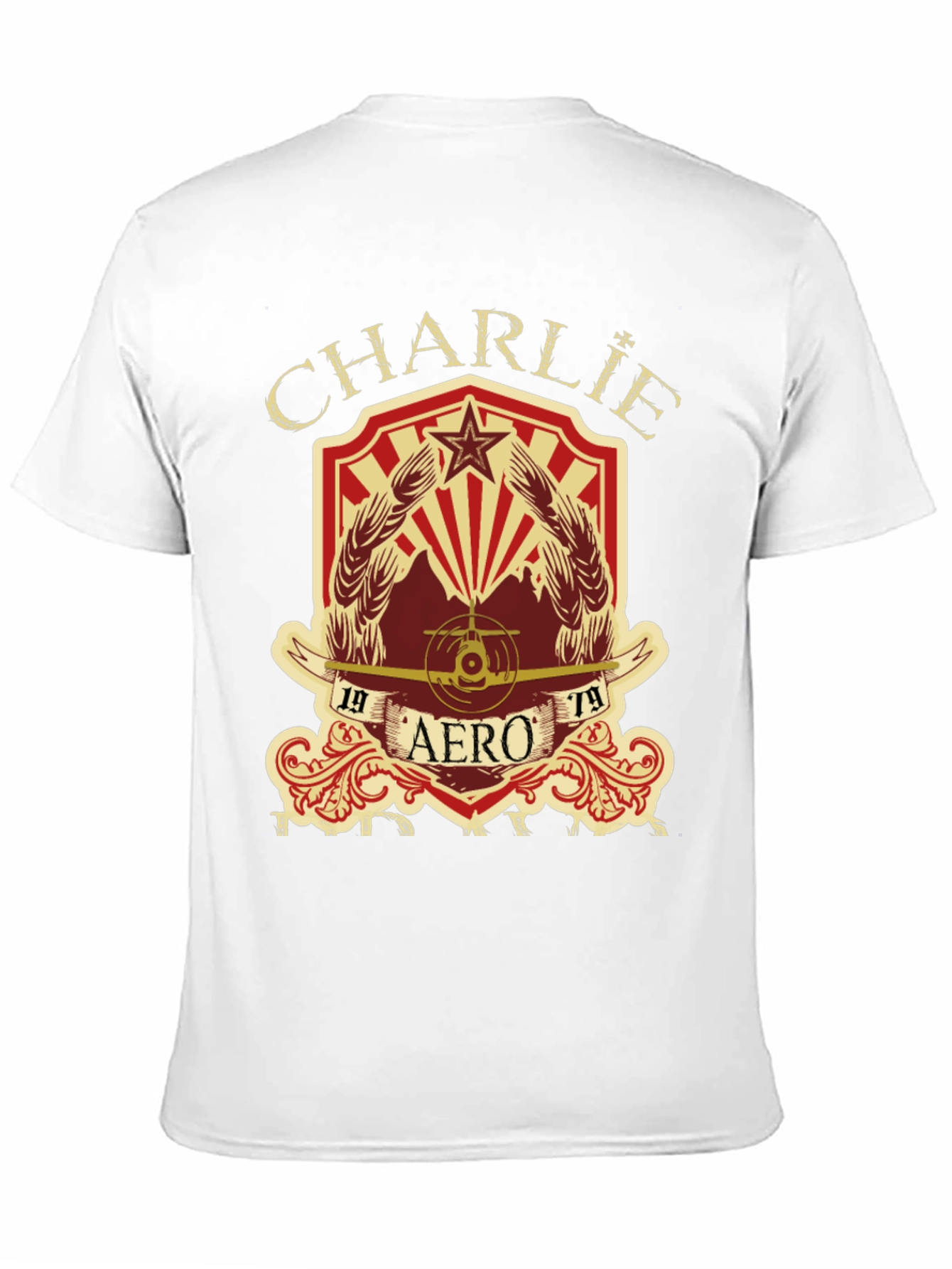 Black Charlie Aero 1979 Vintage Style Graphic T-Shirt view 11