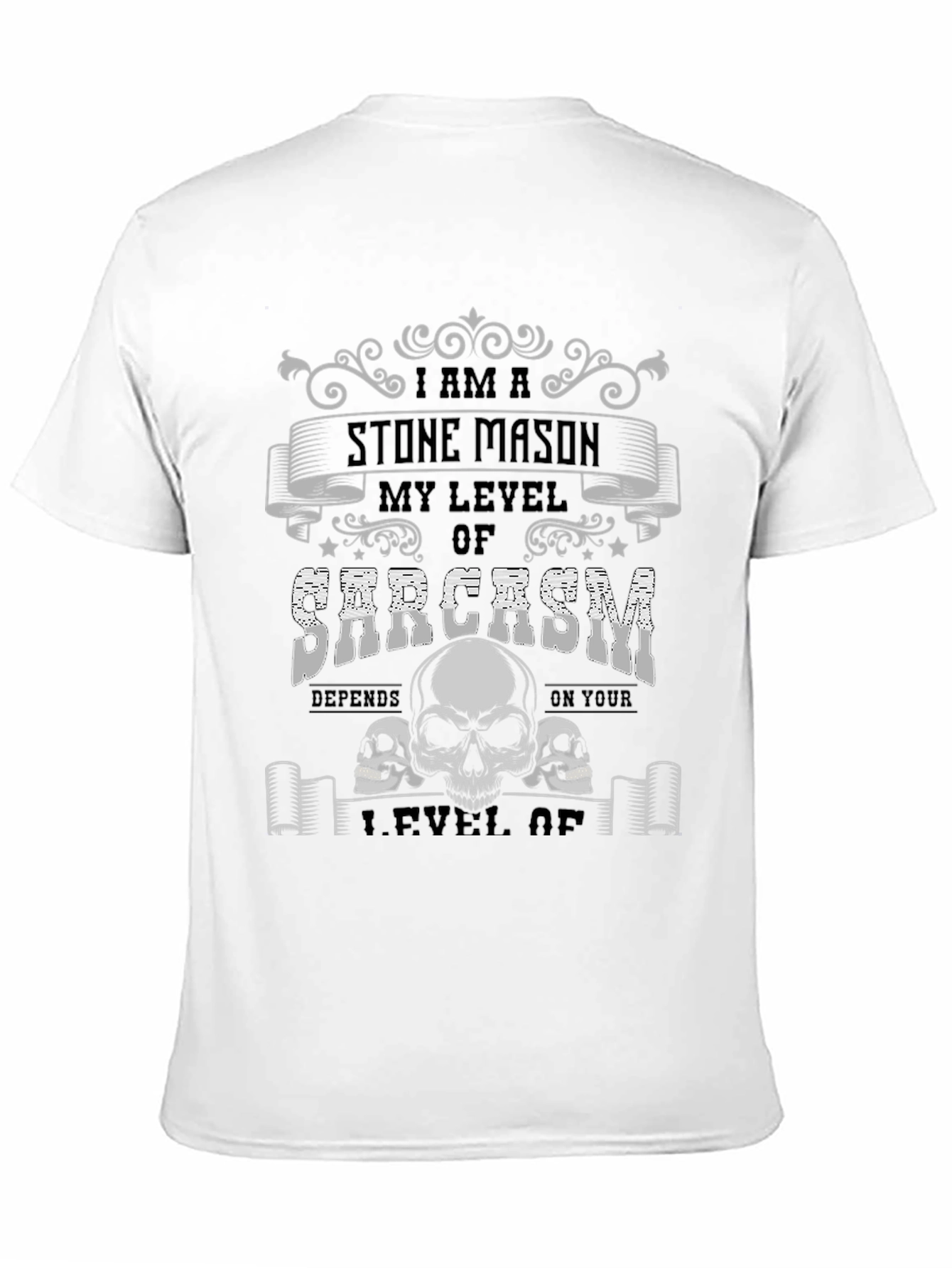 Black Stone Mason Sarcasm T-Shirt view 11