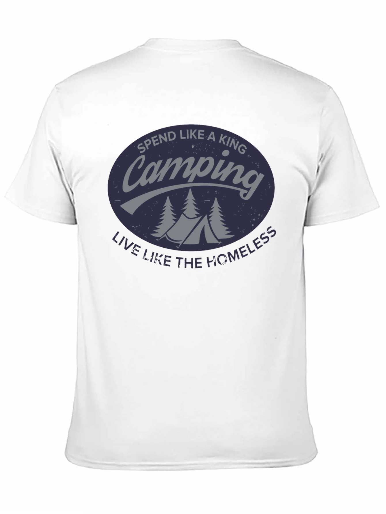 Black Camping King T-Shirt - Funny Outdoor Adventure Tee view 11