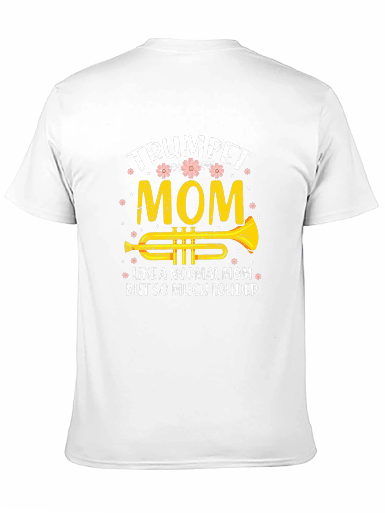 Black Trumpet Mom T-Shirt, Musician Gift view 11