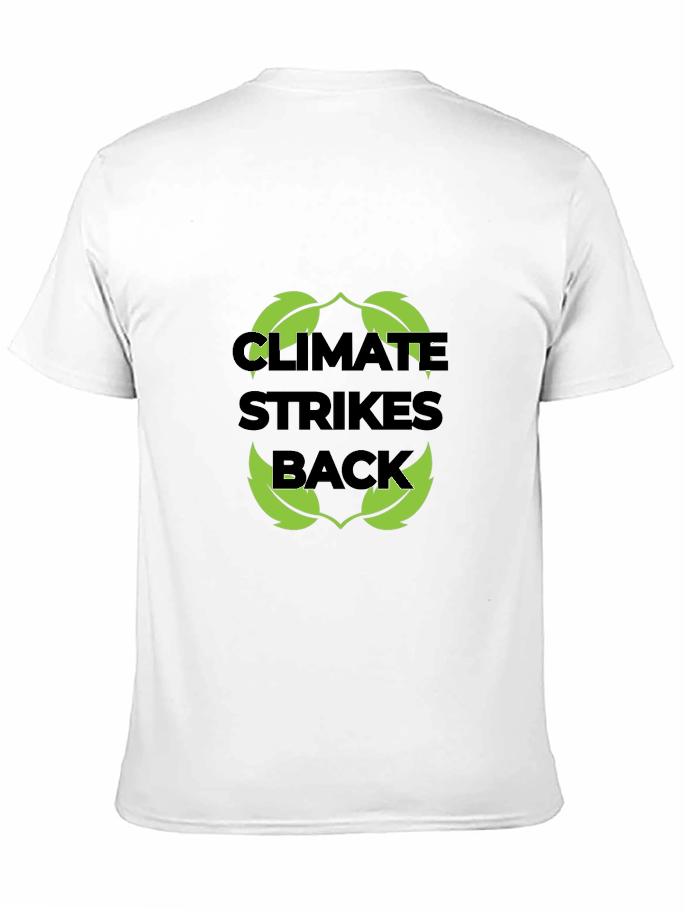 Black Climate Strikes Back T-Shirt - Eco-Friendly Design view 11