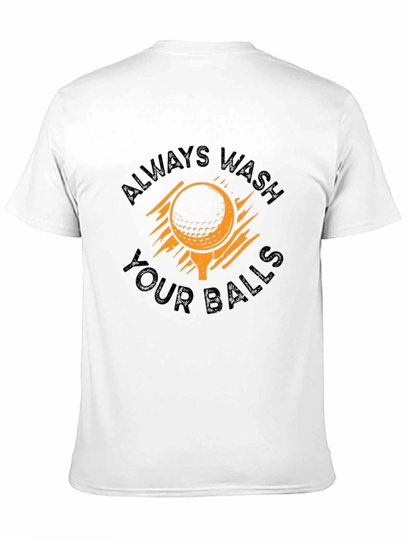 Black Always Wash Your Balls Golf T-Shirt view 11