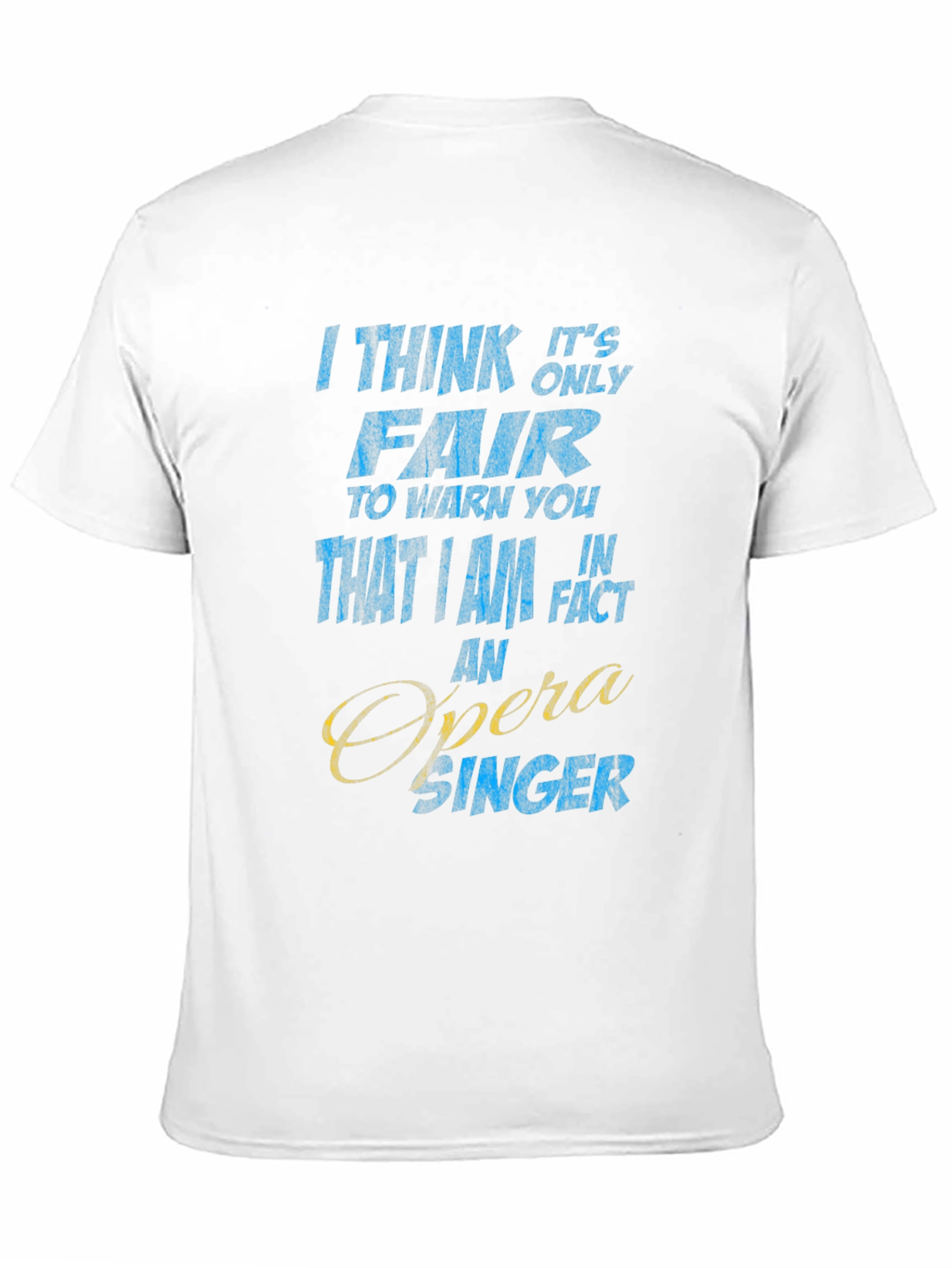 Black Opera Singer Novelty T-Shirt view 11