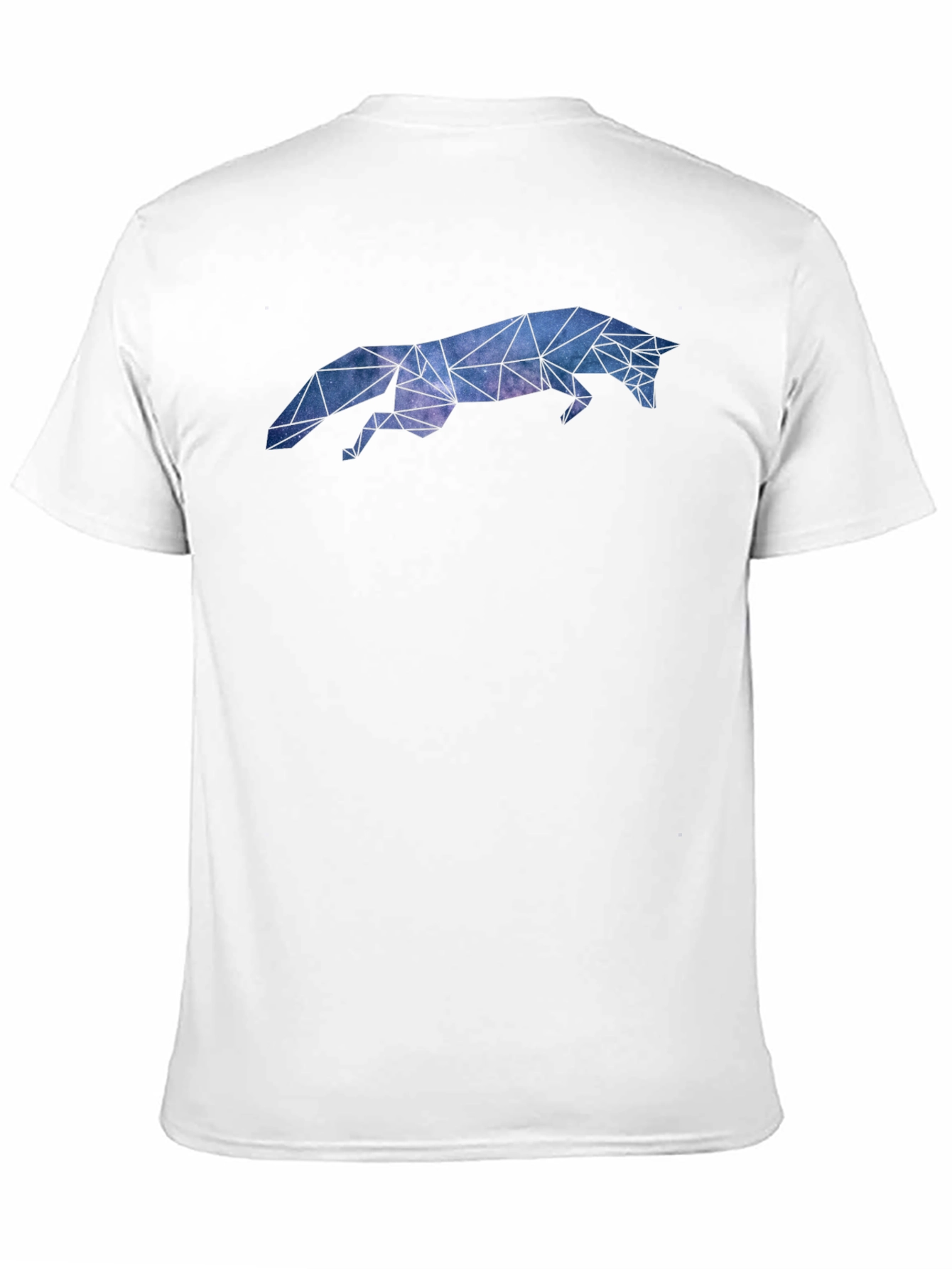 Black Geometric Galaxy Fox T-Shirt - Modern Print view 11